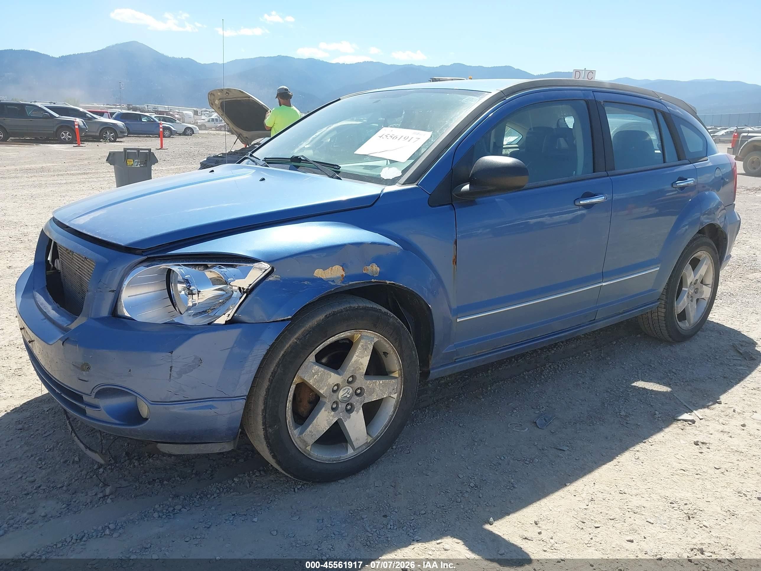 2007 Dodge Caliber R/t Blue vin: 1B3HE78K47D283266