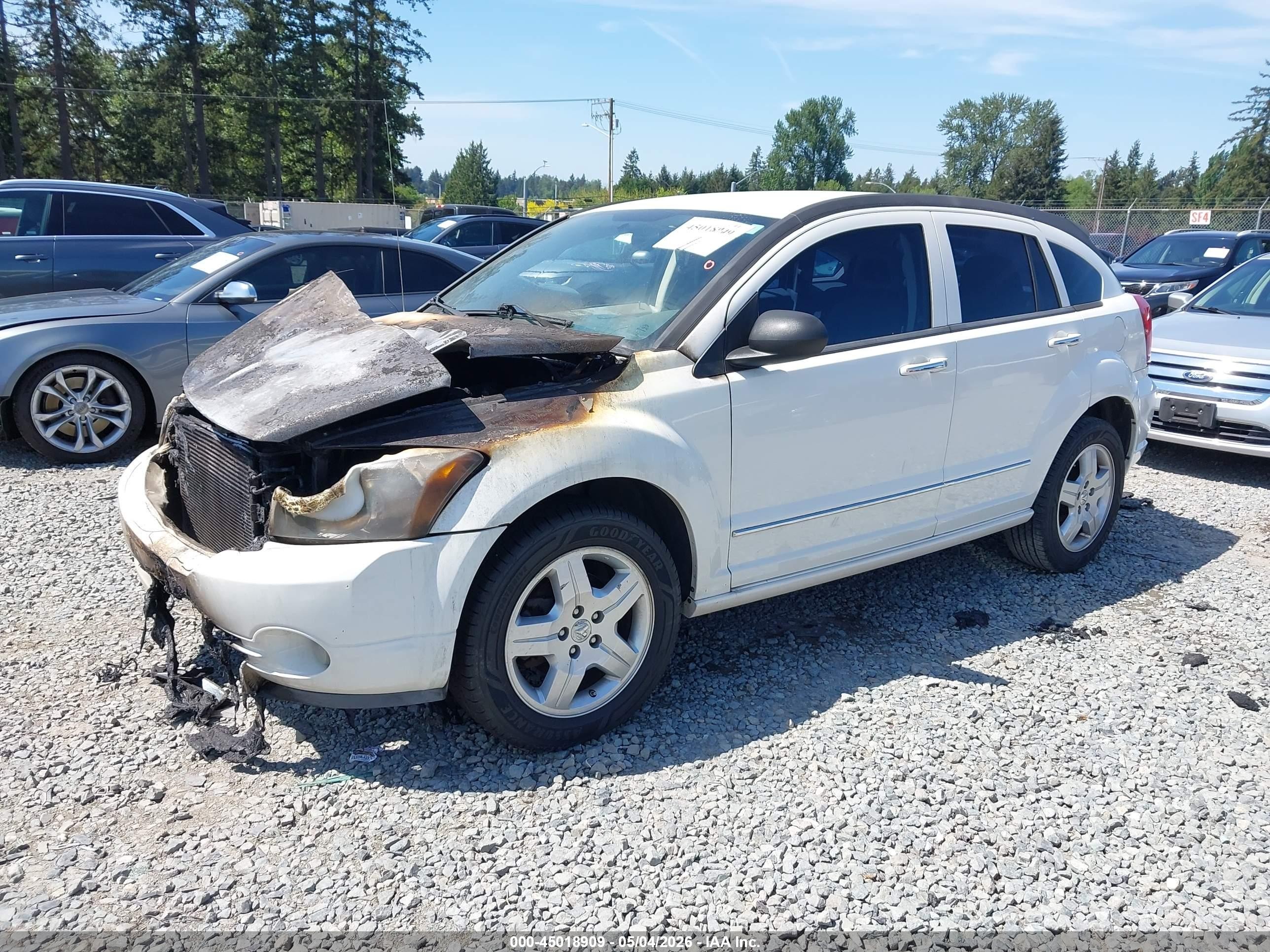 2007 Dodge Caliber R/t Белый vin: 1B3HE78K47D322101