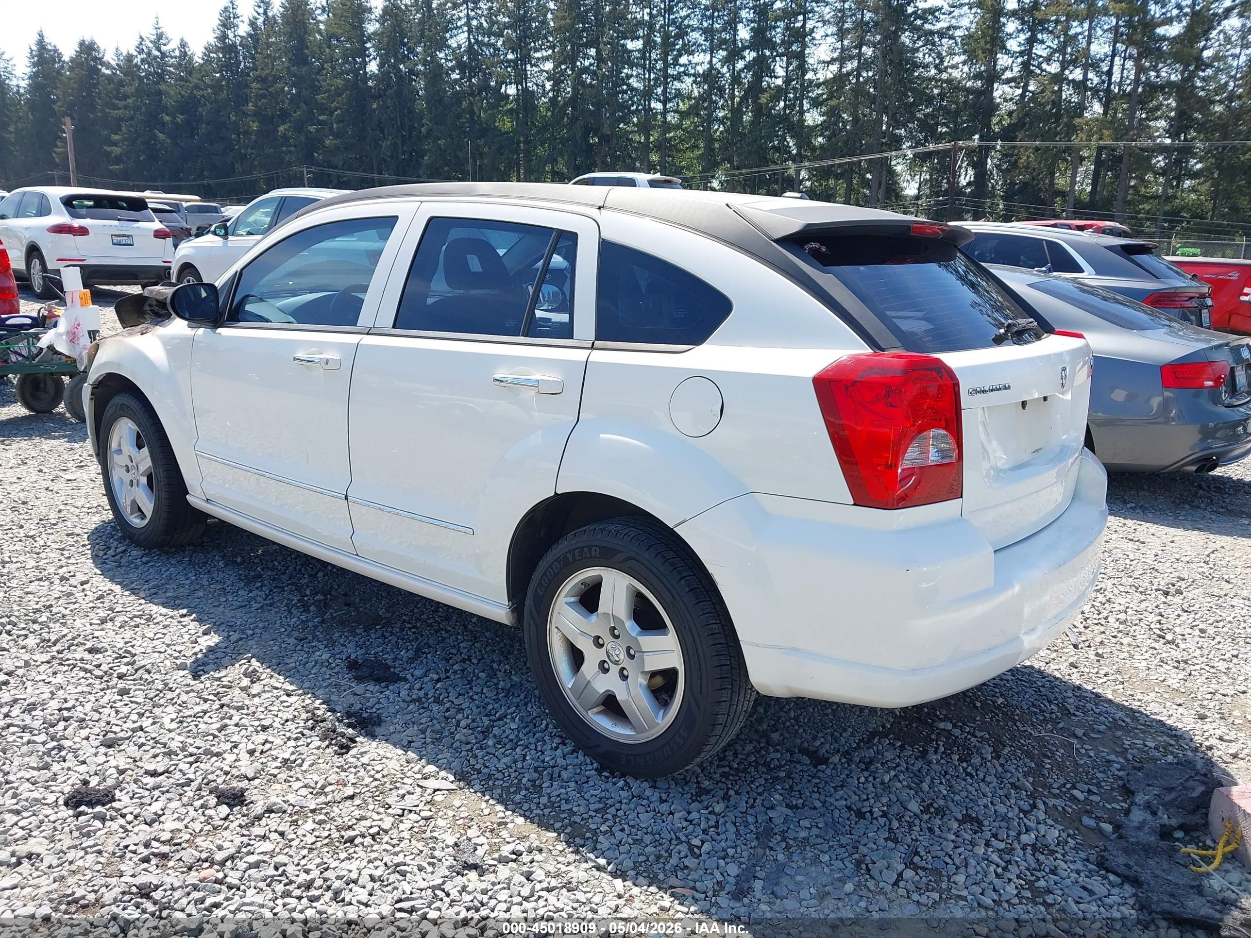2007 Dodge Caliber R/t Белый vin: 1B3HE78K47D322101