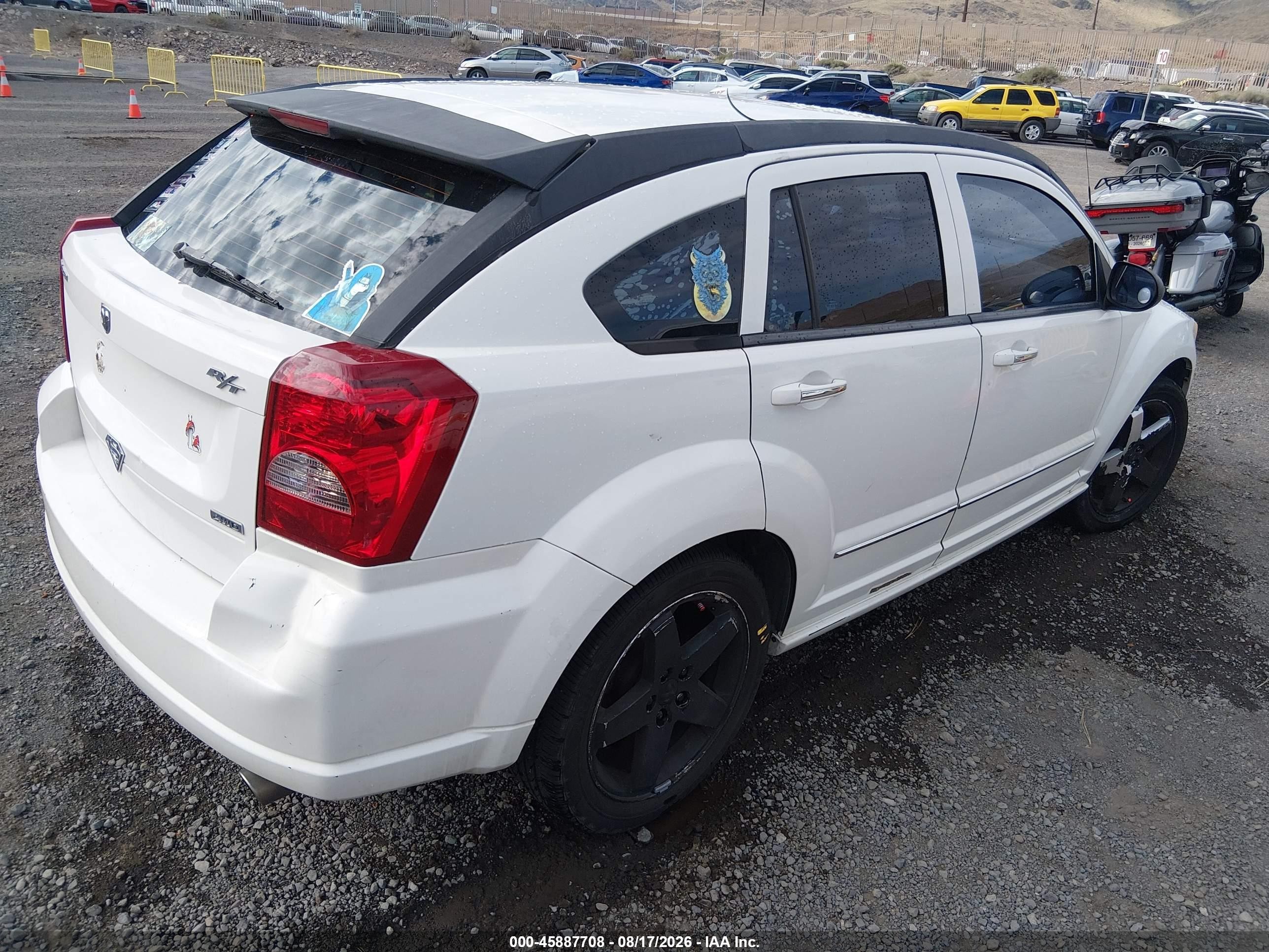 2007 Dodge Caliber R/t White vin: 1B3HE78K67D152811