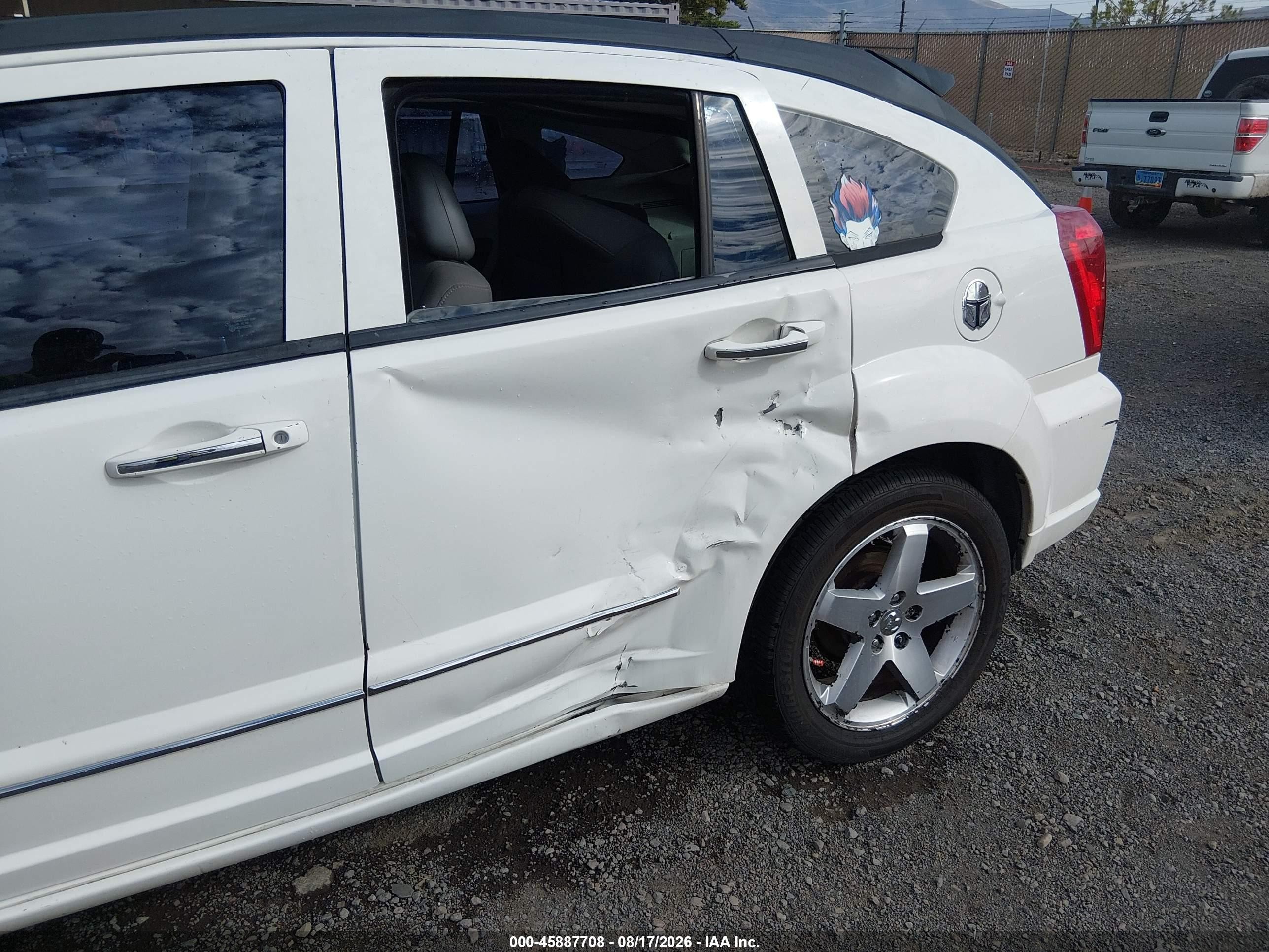 2007 Dodge Caliber R/t White vin: 1B3HE78K67D152811
