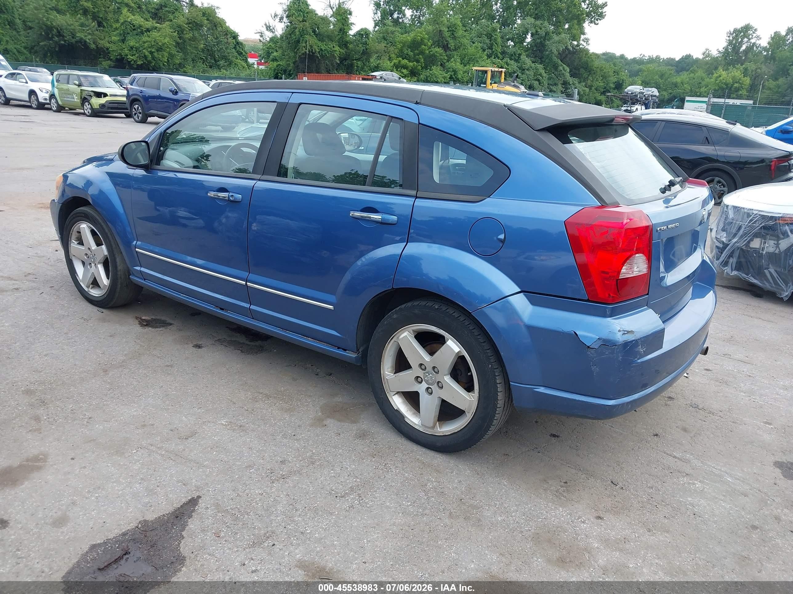 2007 Dodge Caliber R/t Blue vin: 1B3HE78K67D153232