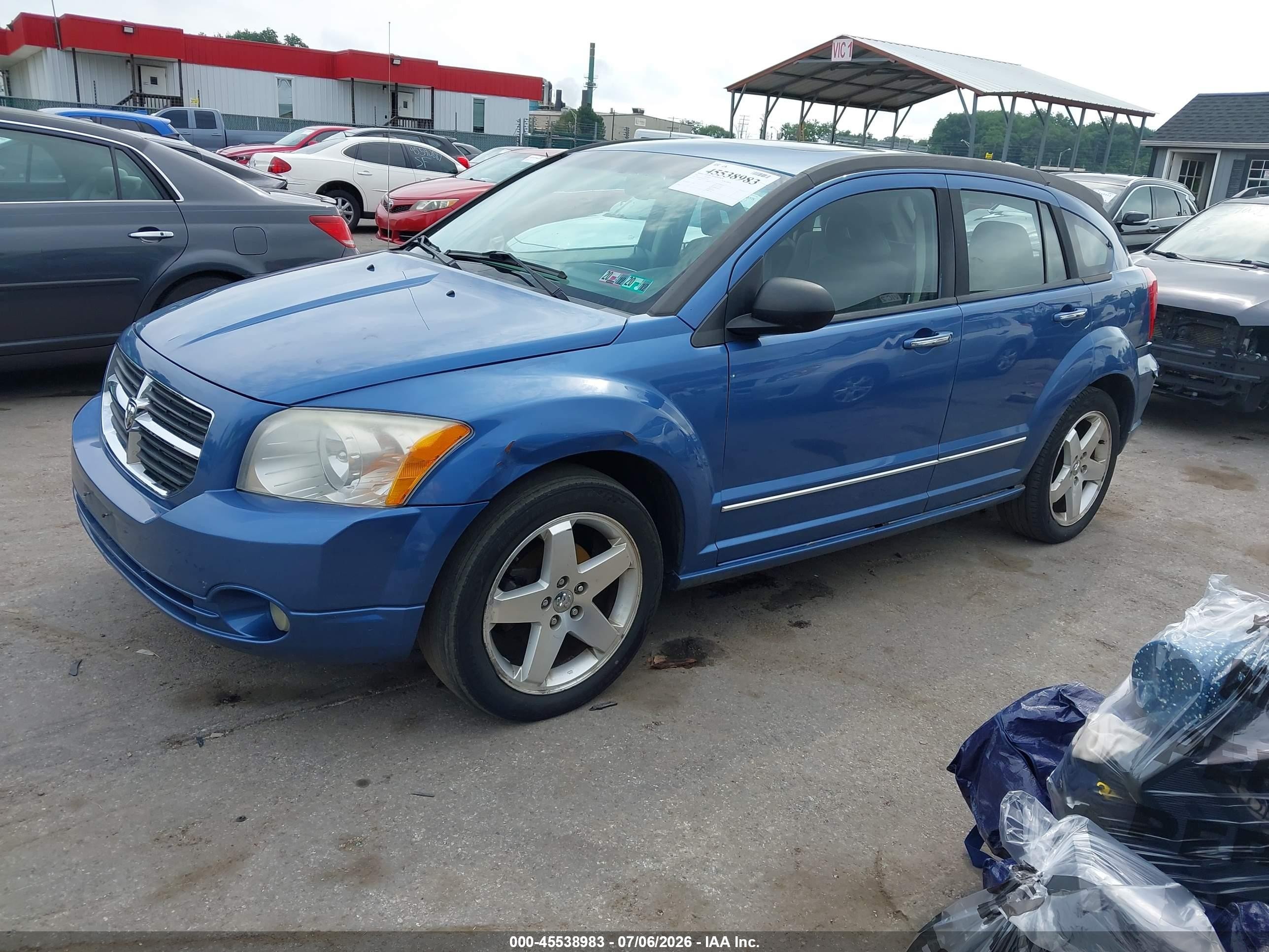 2007 Dodge Caliber R/t Blue vin: 1B3HE78K67D153232