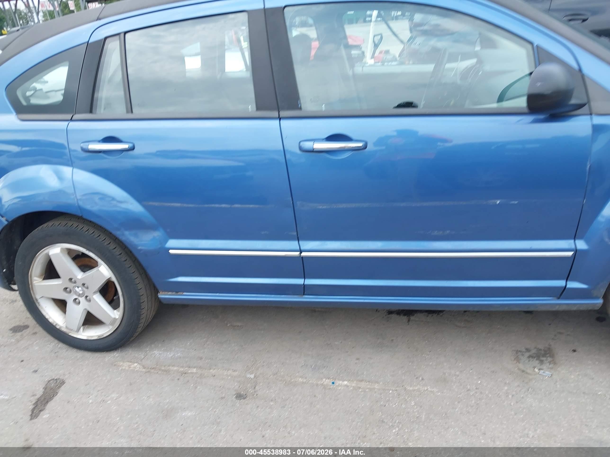 2007 Dodge Caliber R/t Blue vin: 1B3HE78K67D153232