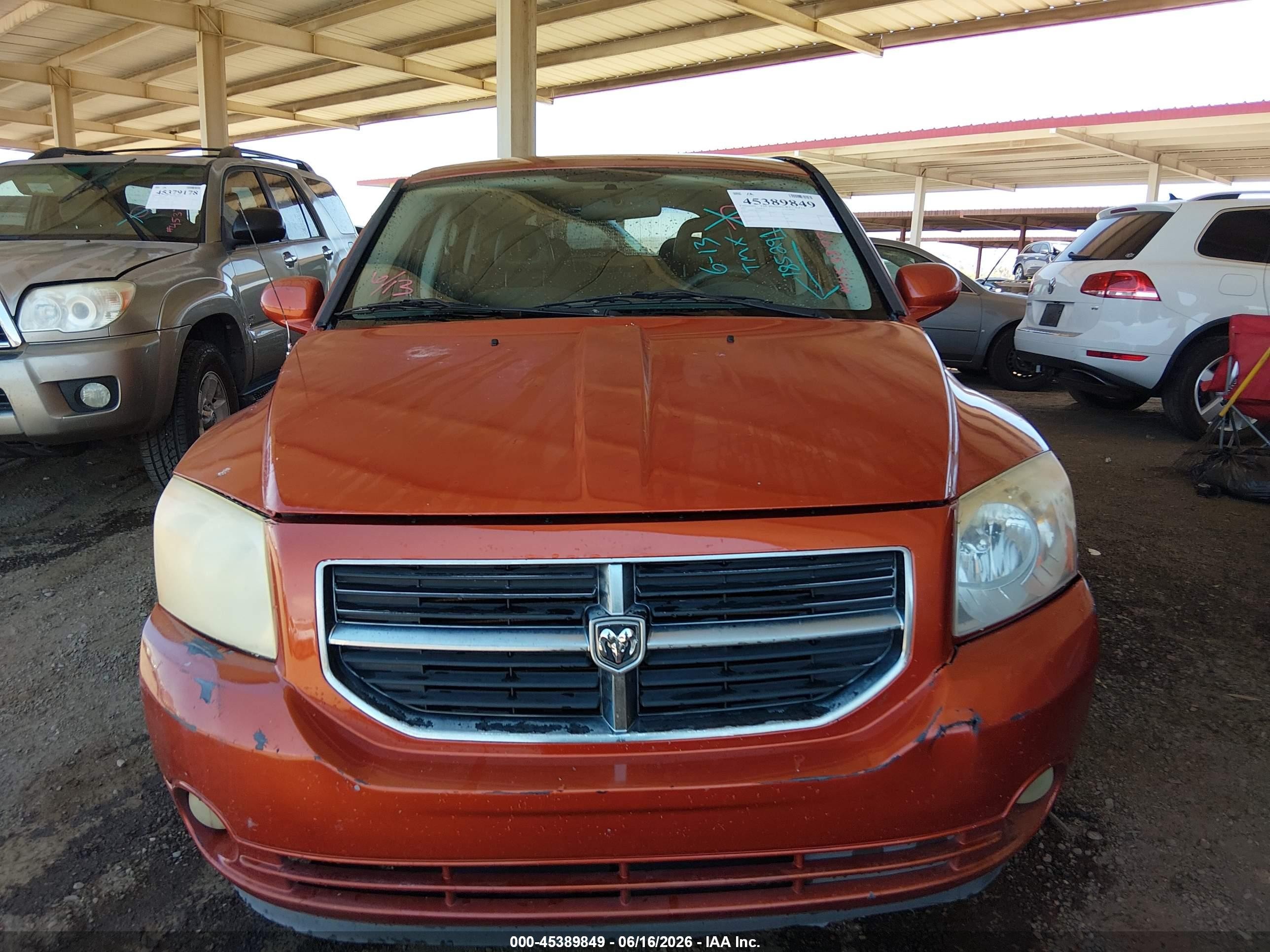 2007 Dodge Caliber R/t Оранжевый vin: 1B3HE78K67D185291