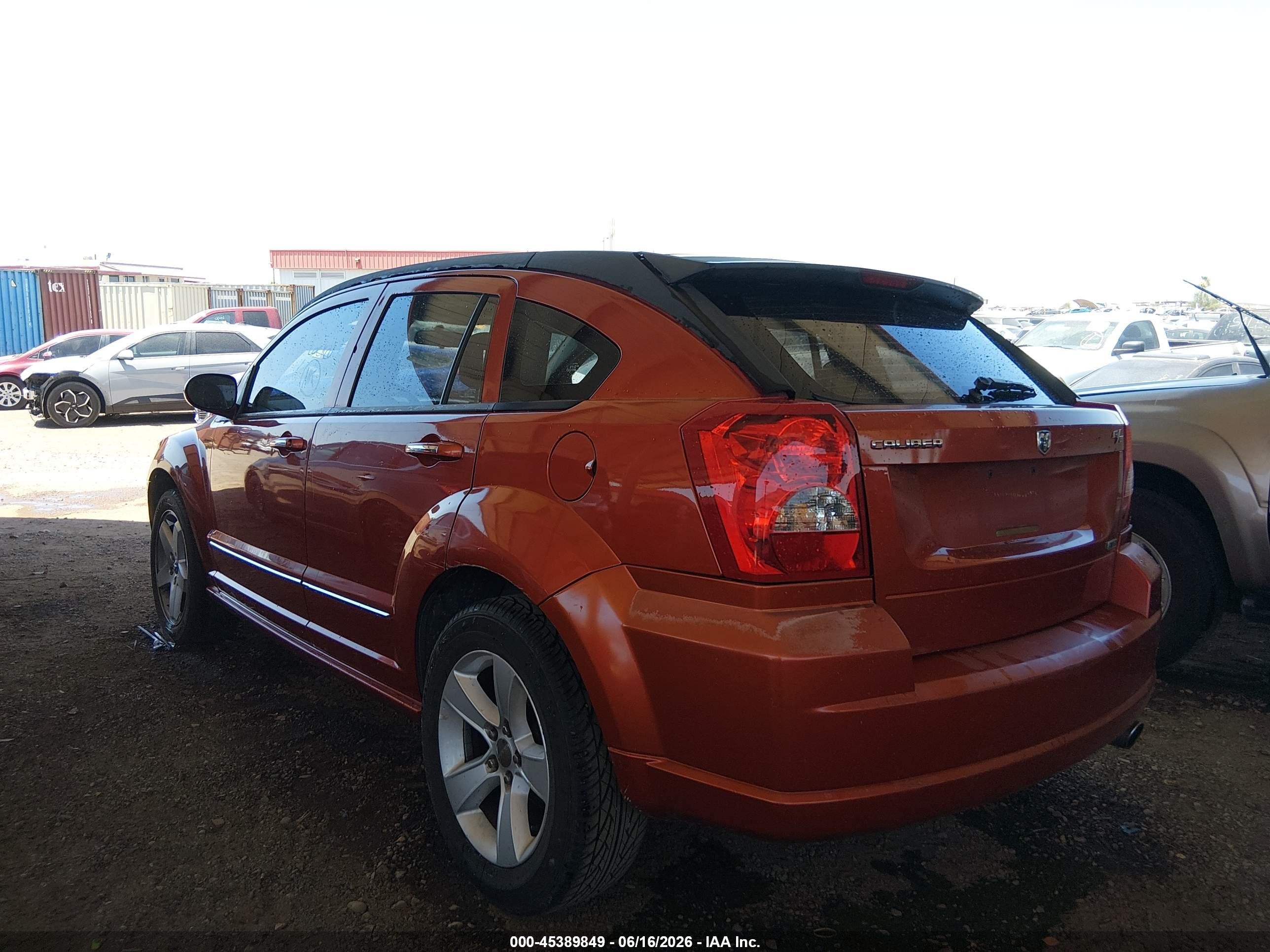 2007 Dodge Caliber R/t Оранжевый vin: 1B3HE78K67D185291