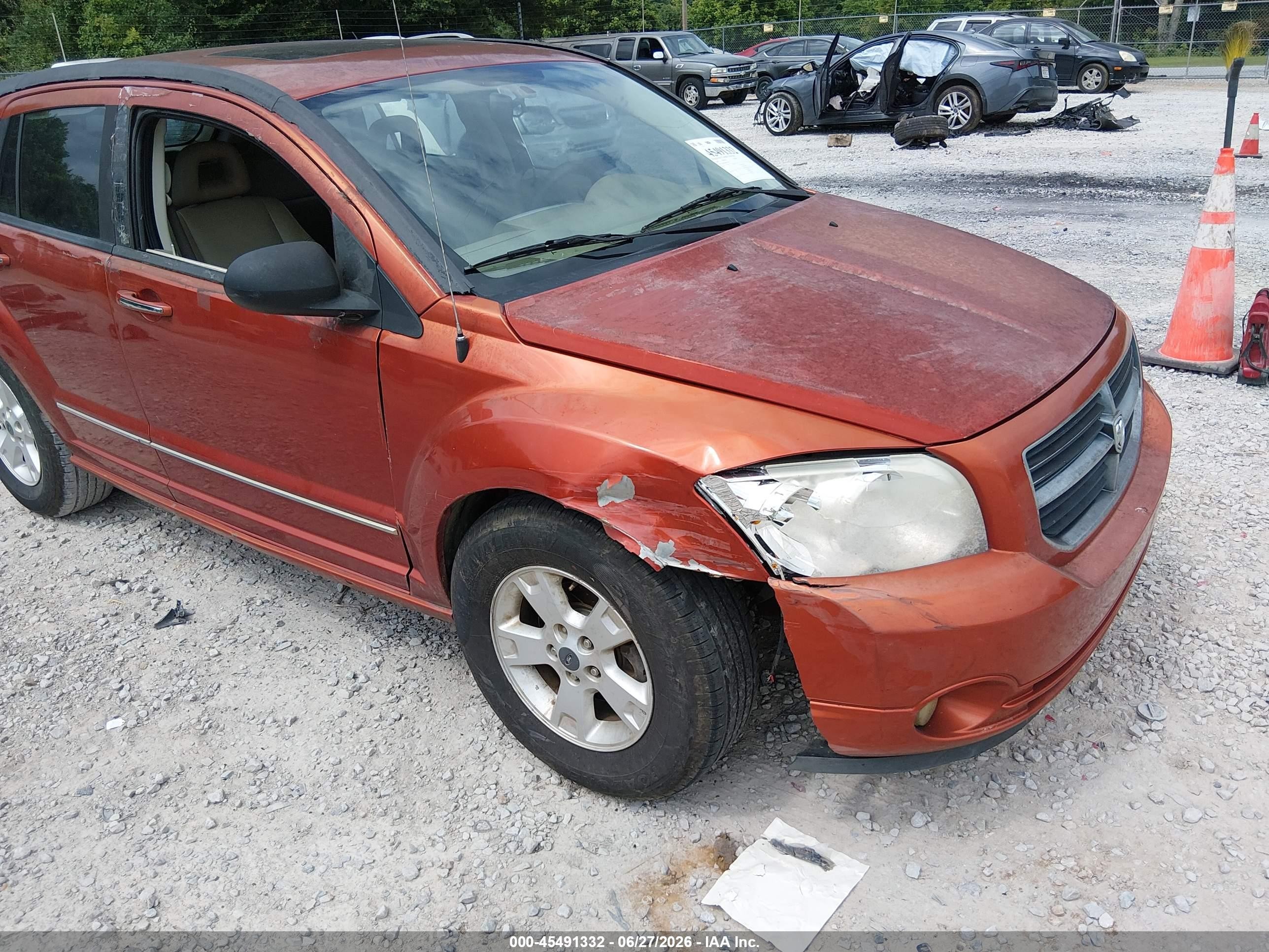 2007 Dodge Caliber R/t Orange vin: 1B3HE78K67D514622