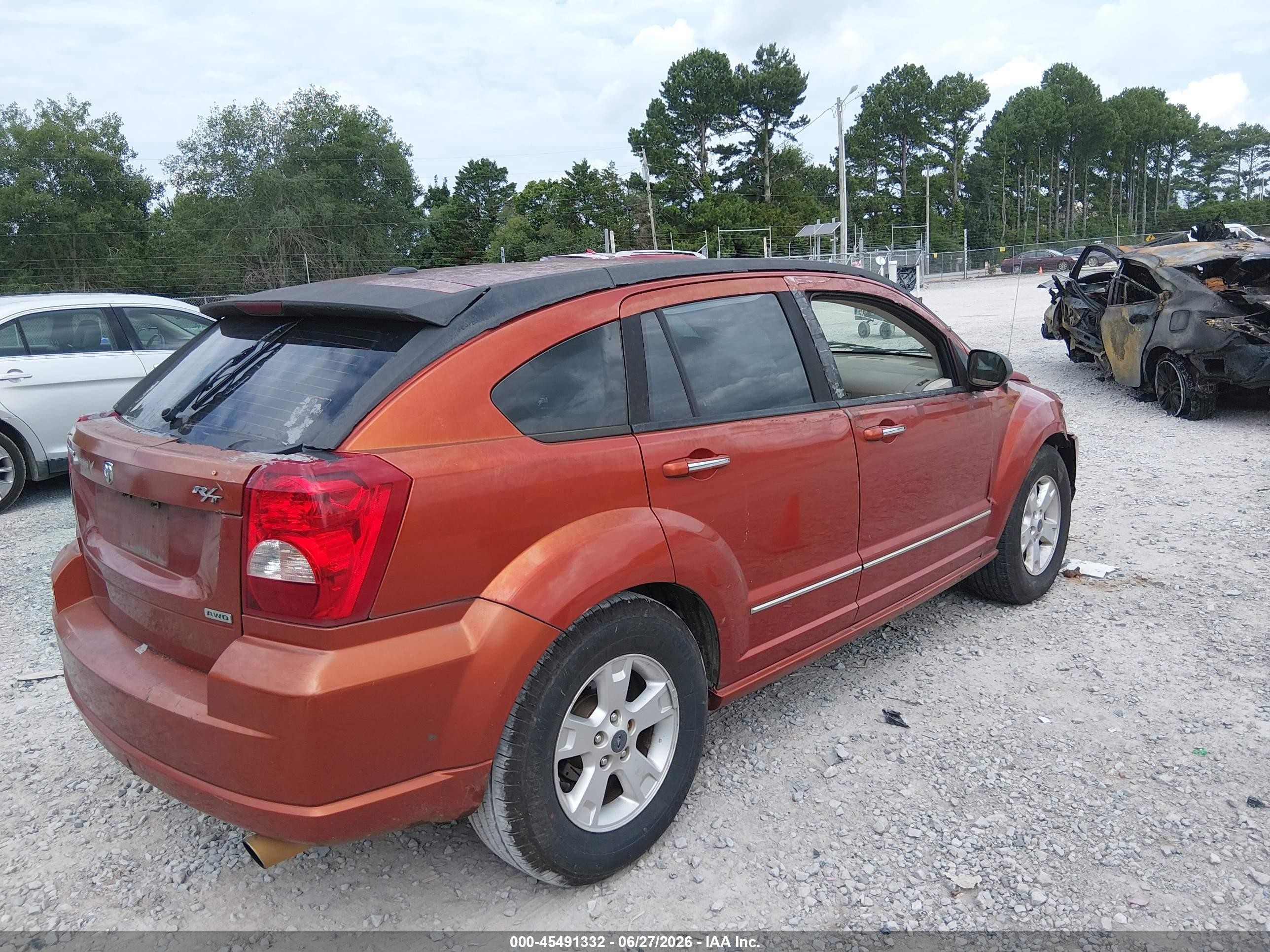 2007 Dodge Caliber R/t Orange vin: 1B3HE78K67D514622