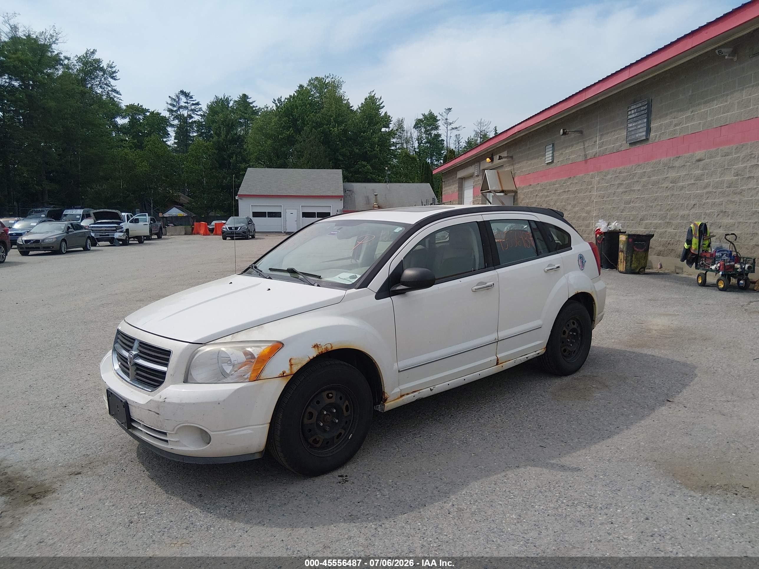 2007 Dodge Caliber R/t White vin: 1B3HE78K77D129134