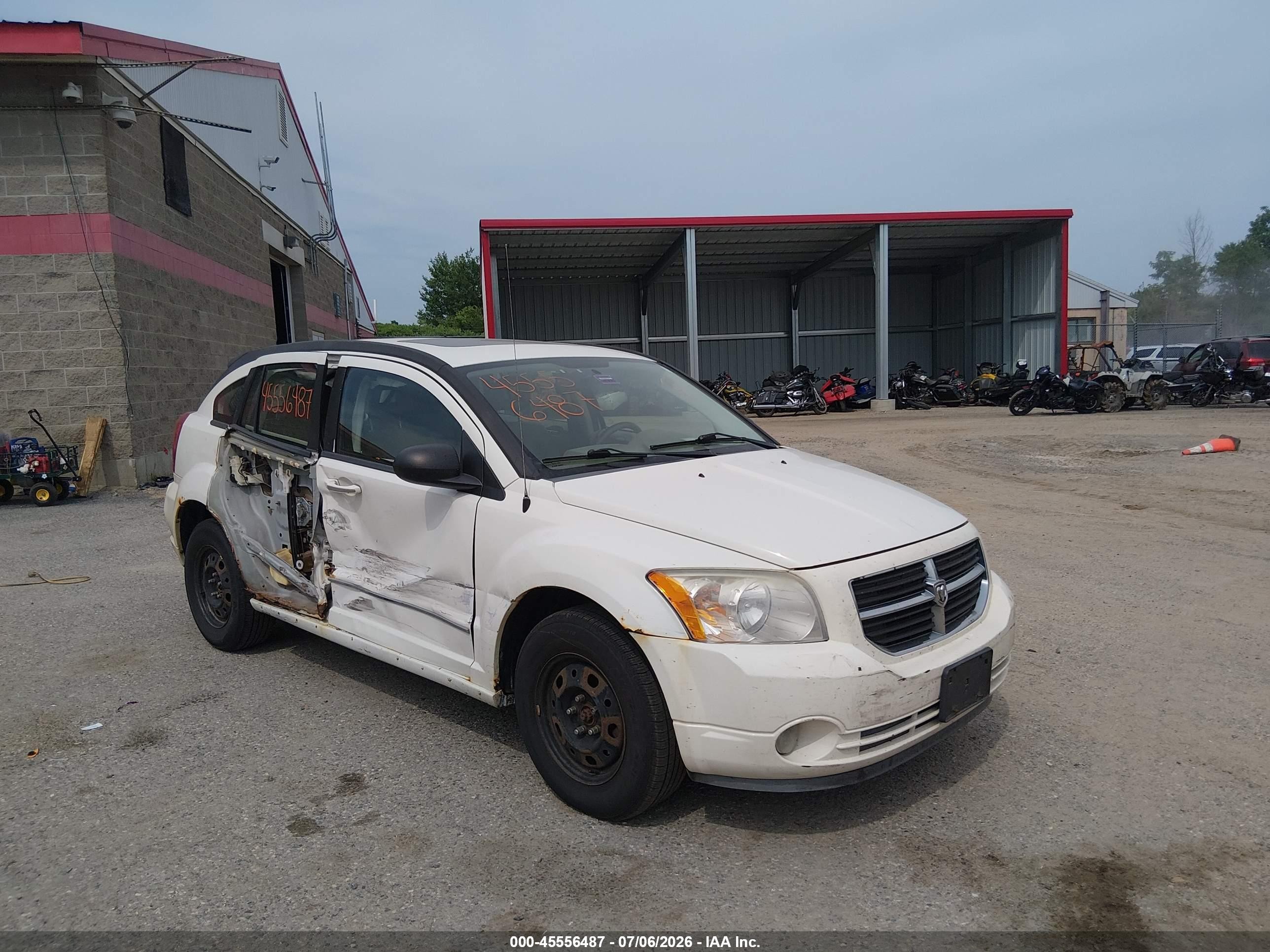 2007 Dodge Caliber R/t White vin: 1B3HE78K77D129134