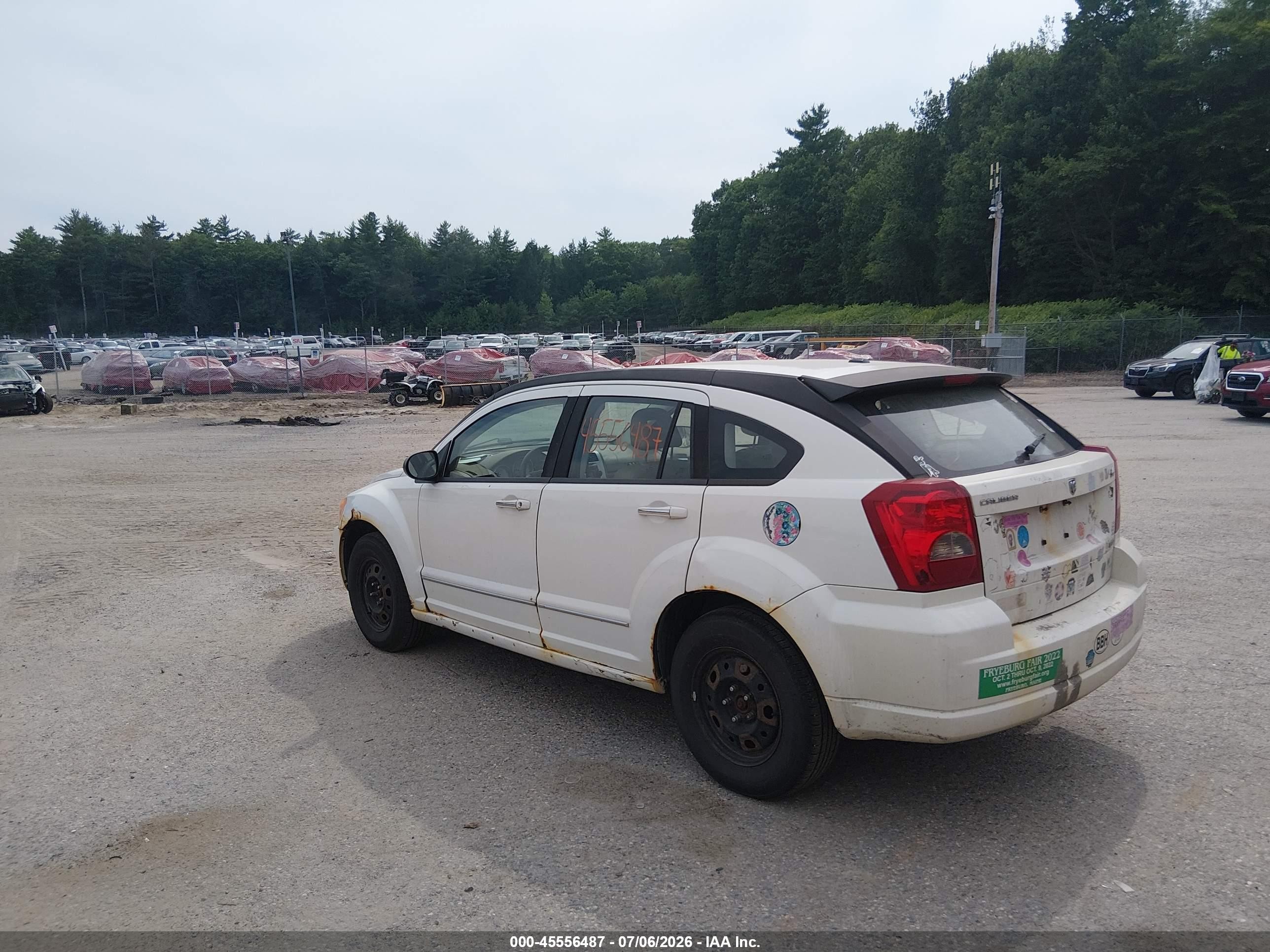 2007 Dodge Caliber R/t White vin: 1B3HE78K77D129134