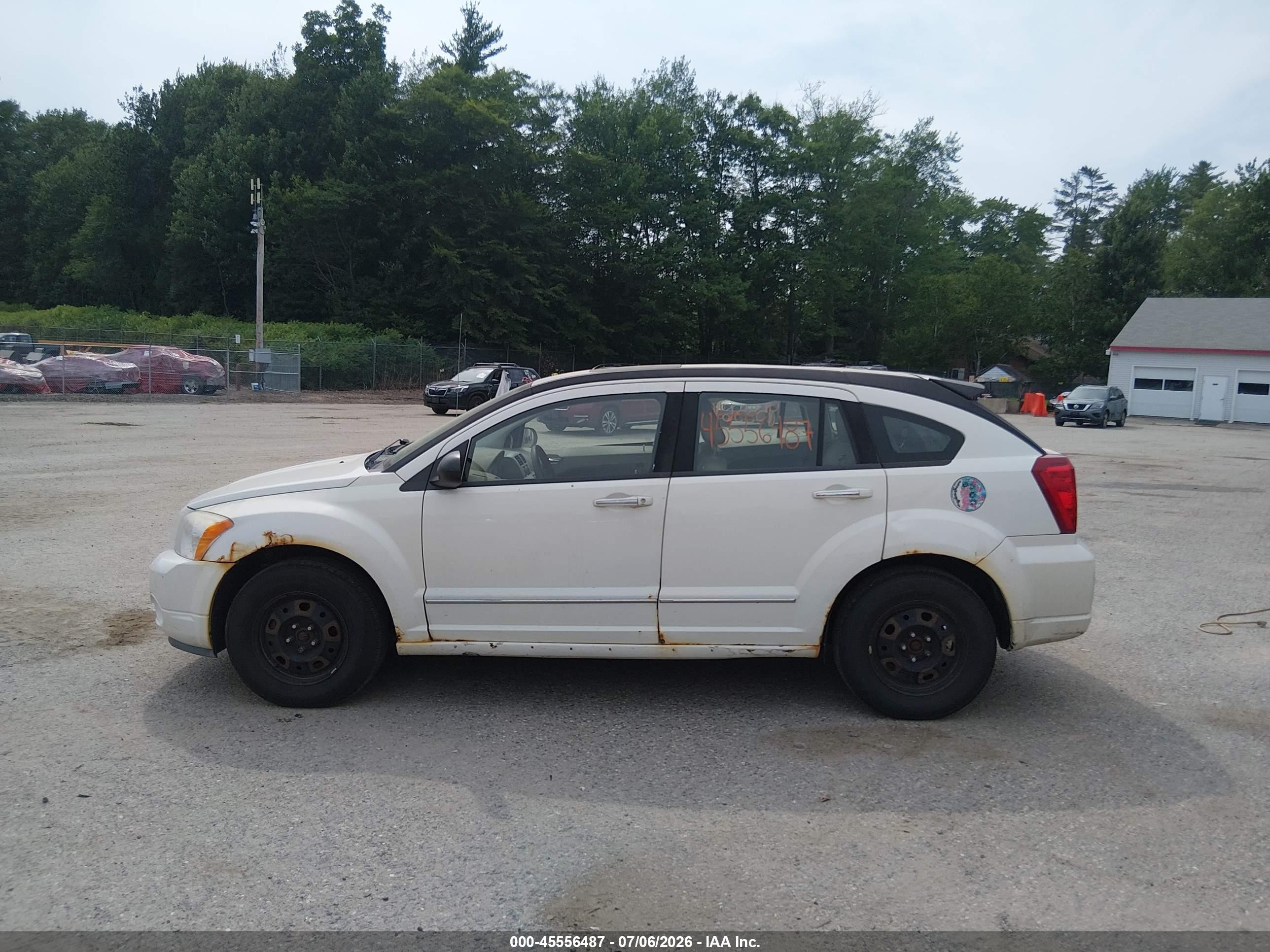 2007 Dodge Caliber R/t White vin: 1B3HE78K77D129134