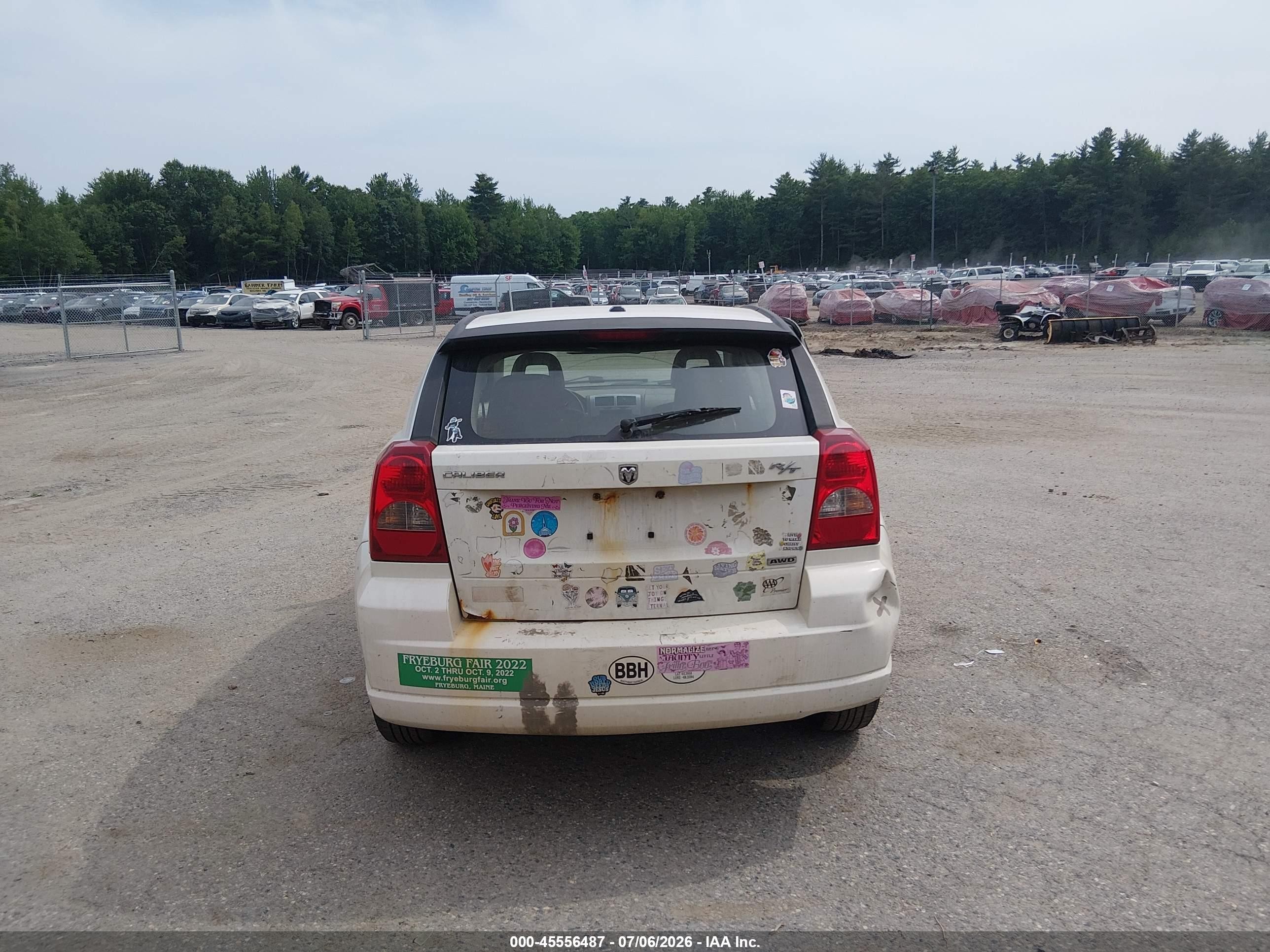 2007 Dodge Caliber R/t White vin: 1B3HE78K77D129134