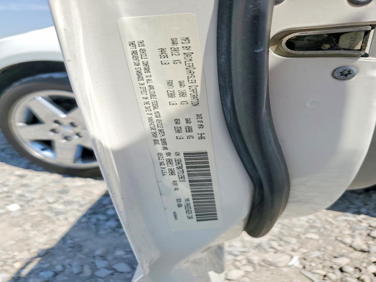 2007 Dodge Caliber R/t White vin: 1B3HE78K77D129618