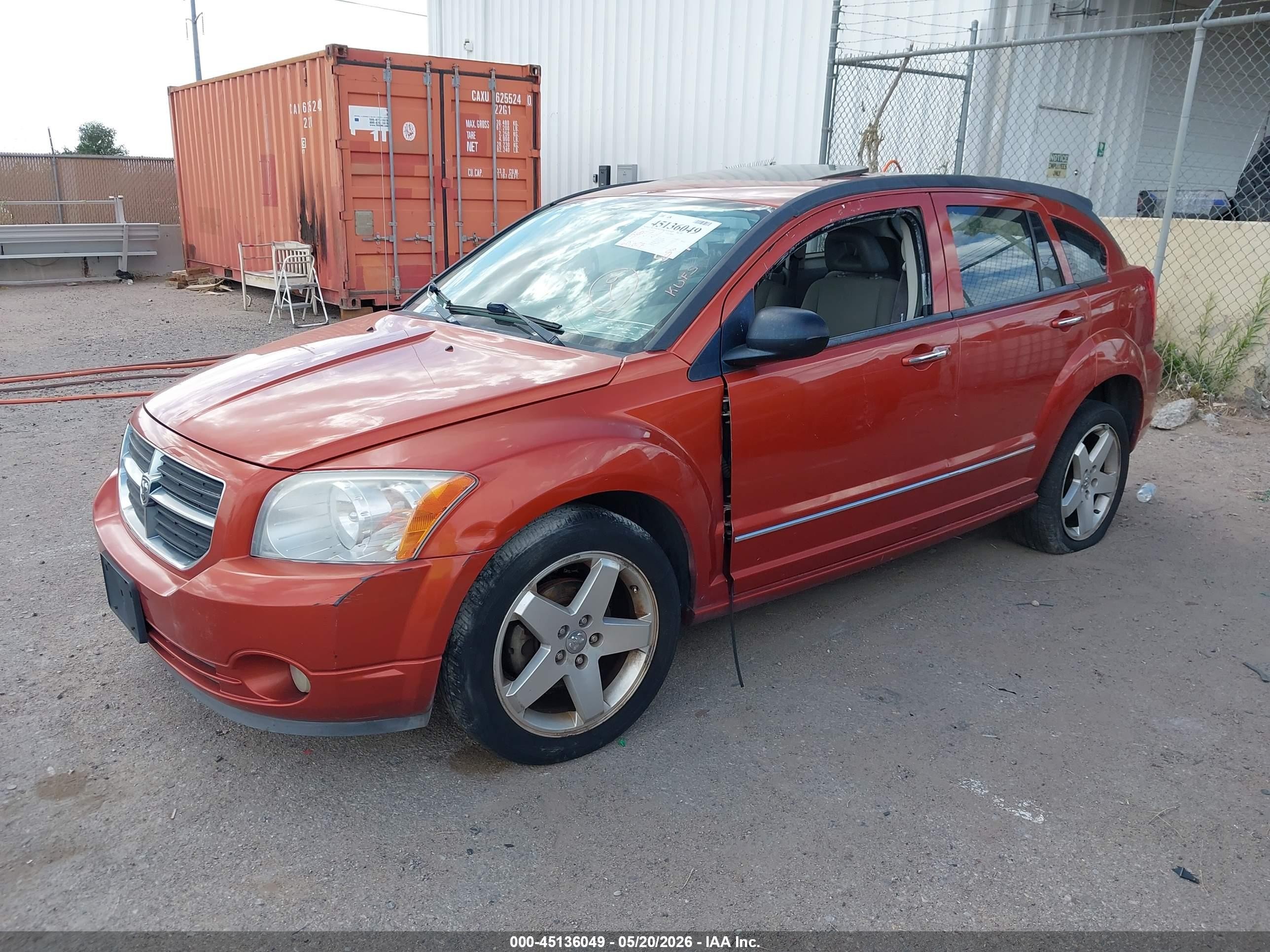 2007 Dodge Caliber R/t Orange vin: 1B3HE78K97D235956