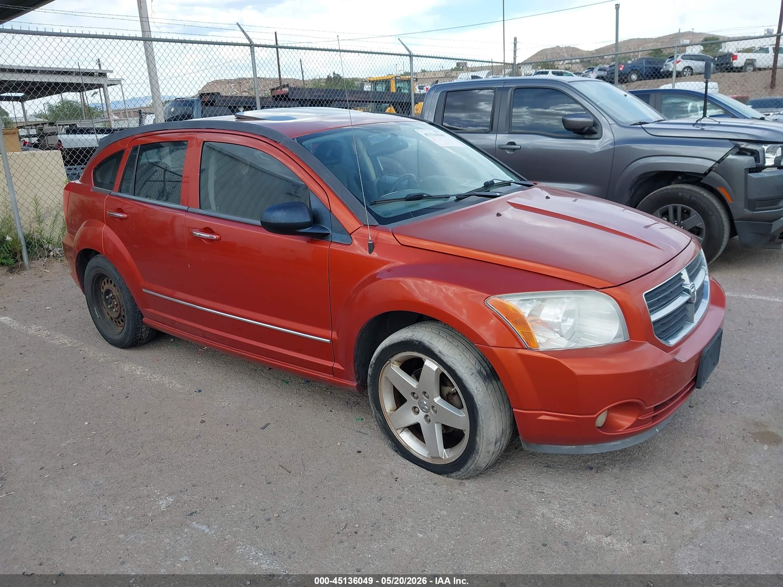 2007 Dodge Caliber R/t Orange vin: 1B3HE78K97D235956