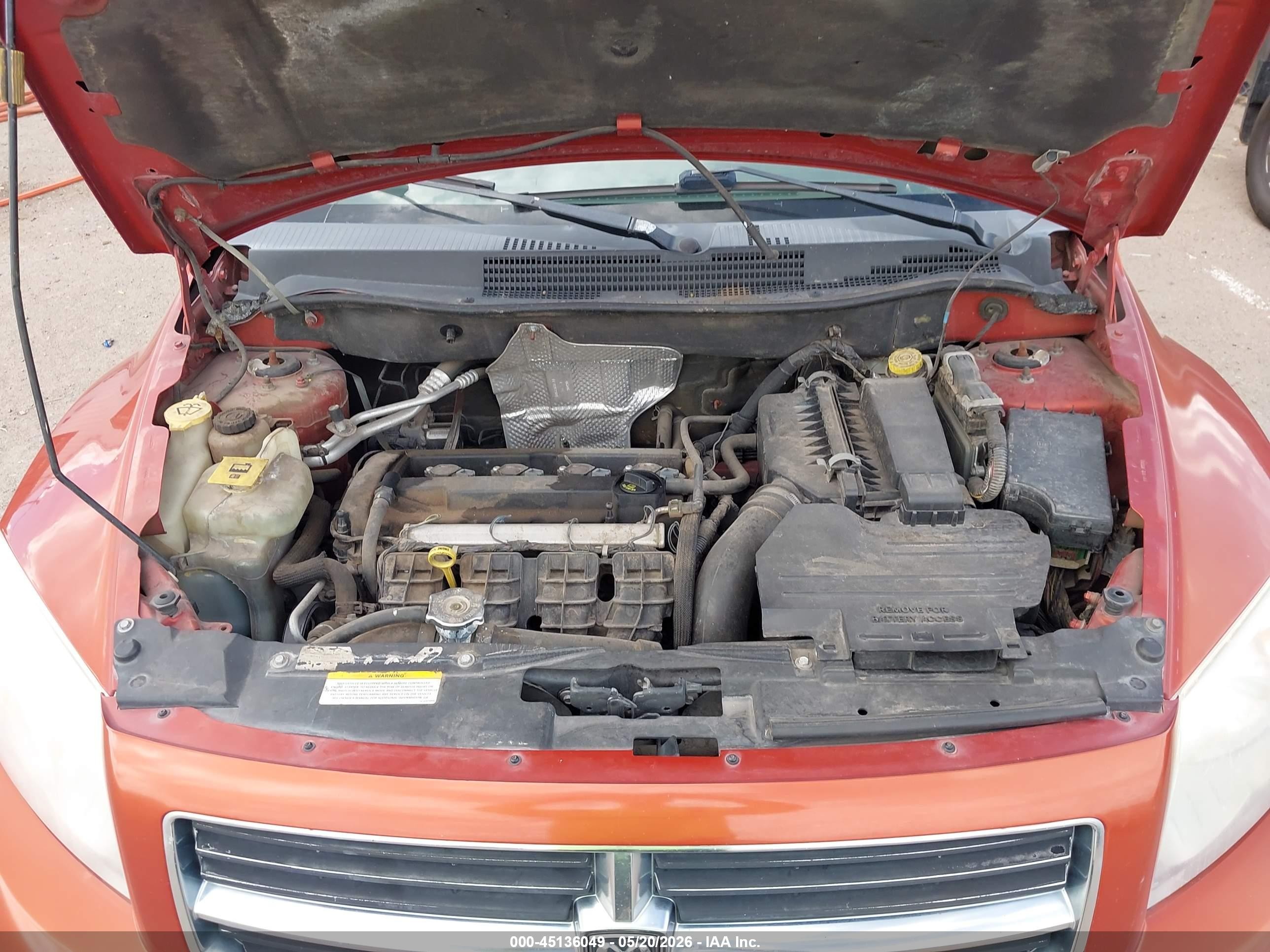 2007 Dodge Caliber R/t Orange vin: 1B3HE78K97D235956