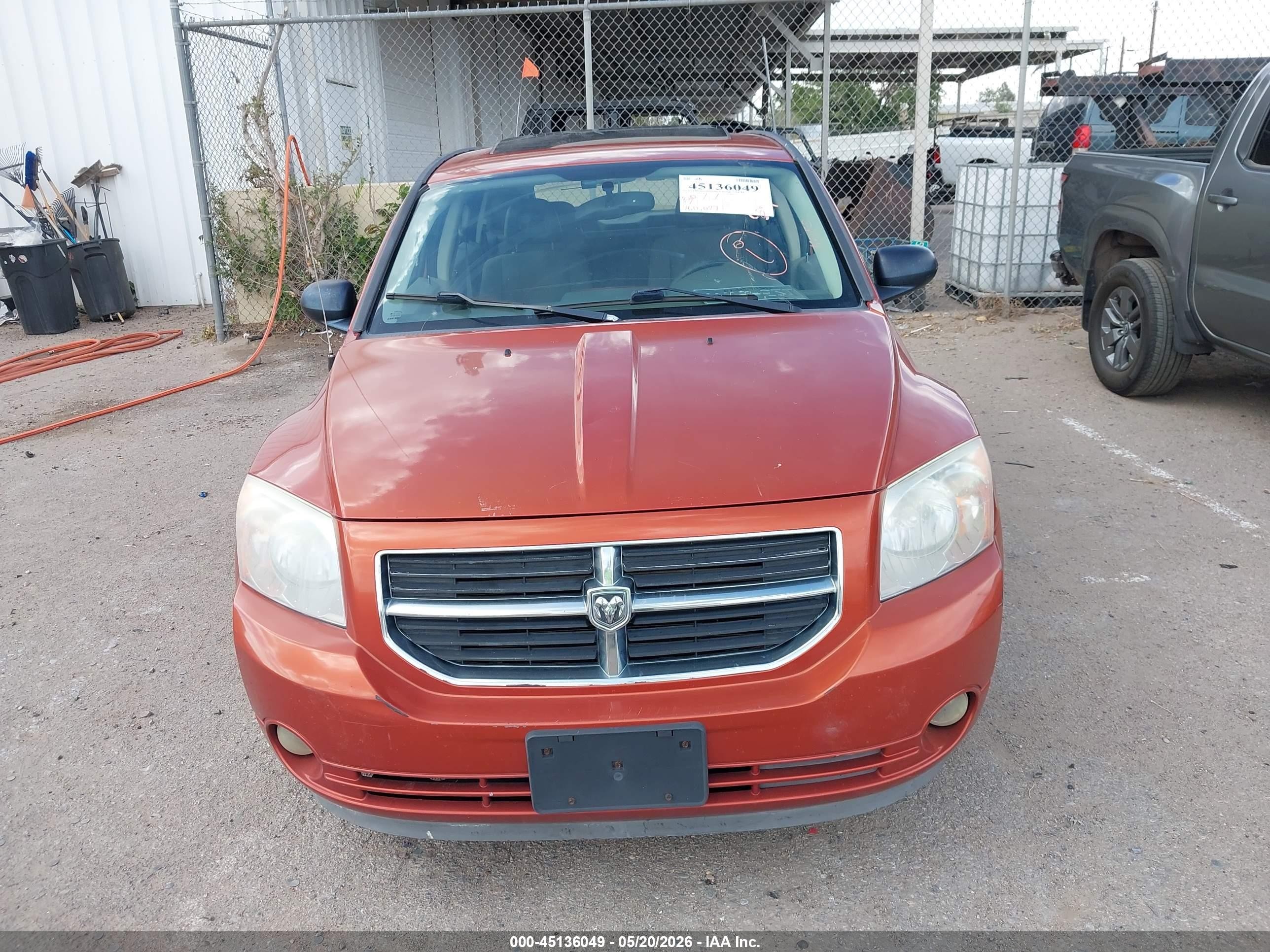 2007 Dodge Caliber R/t Orange vin: 1B3HE78K97D235956