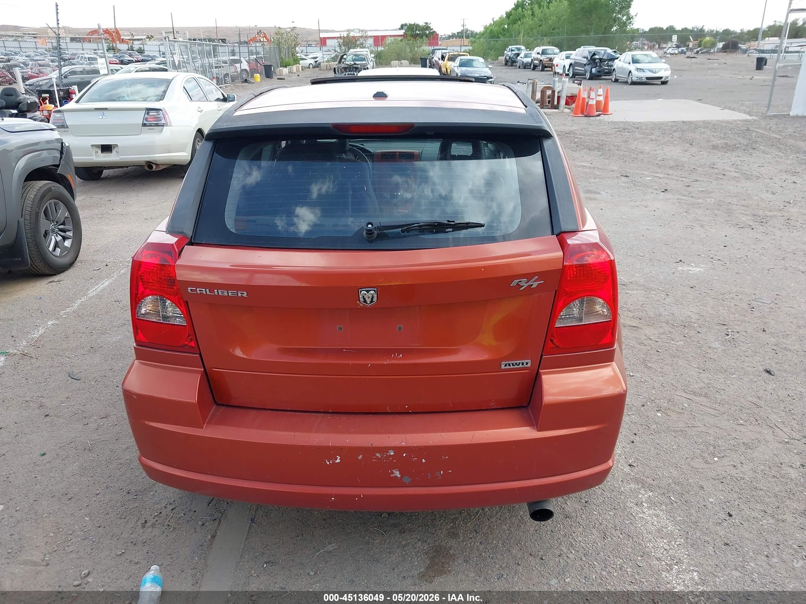 2007 Dodge Caliber R/t Orange vin: 1B3HE78K97D235956