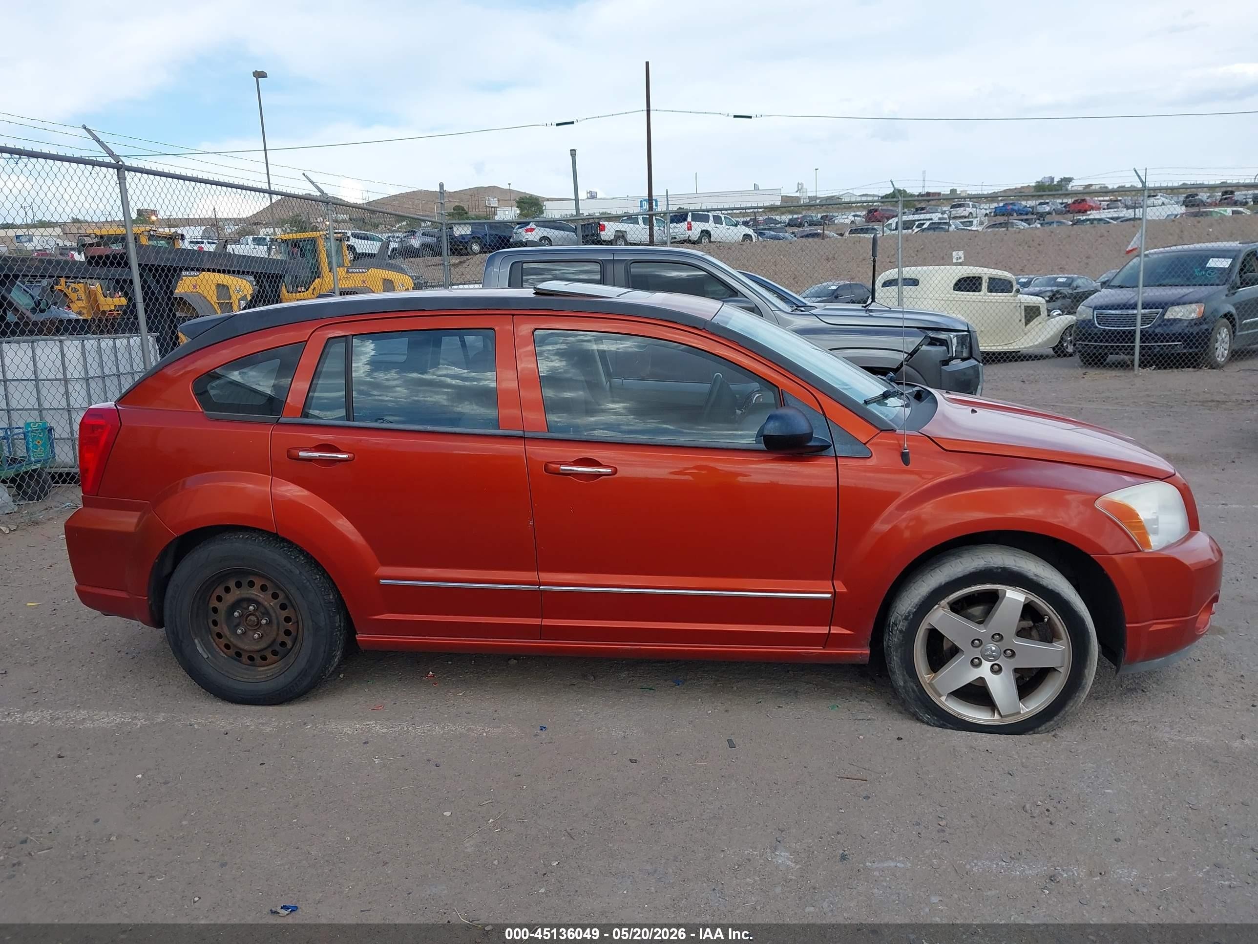 2007 Dodge Caliber R/t Orange vin: 1B3HE78K97D235956