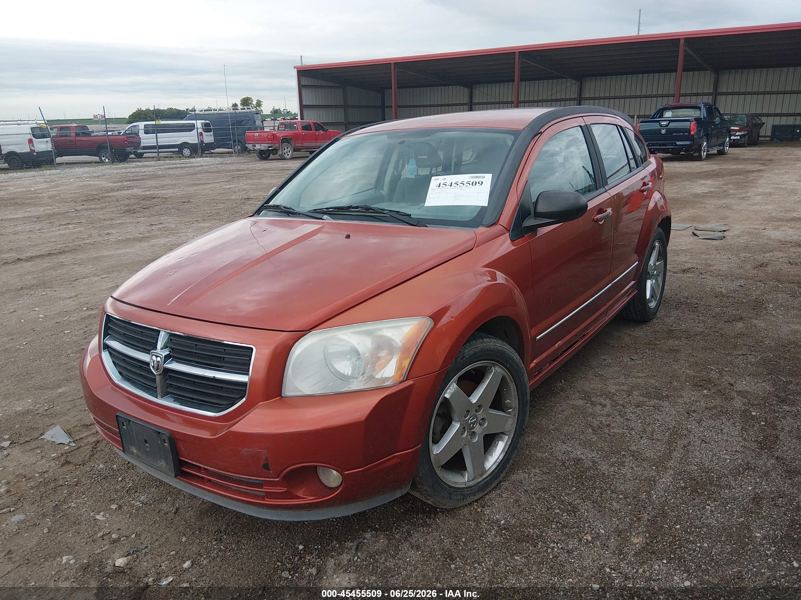 2007 Dodge Caliber R/t Orange vin: 1B3HE78KX7D351537