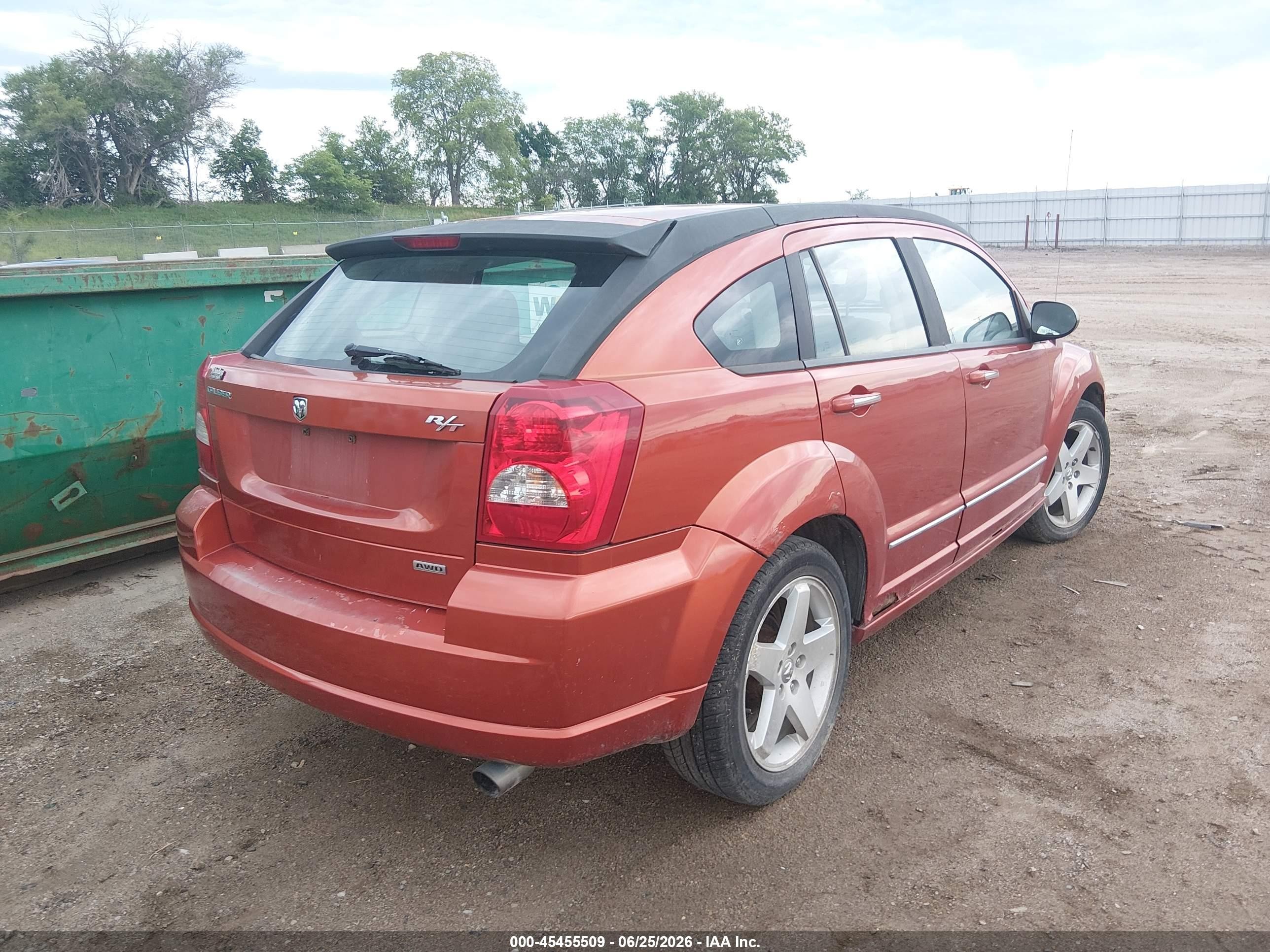 2007 Dodge Caliber R/t Orange vin: 1B3HE78KX7D351537