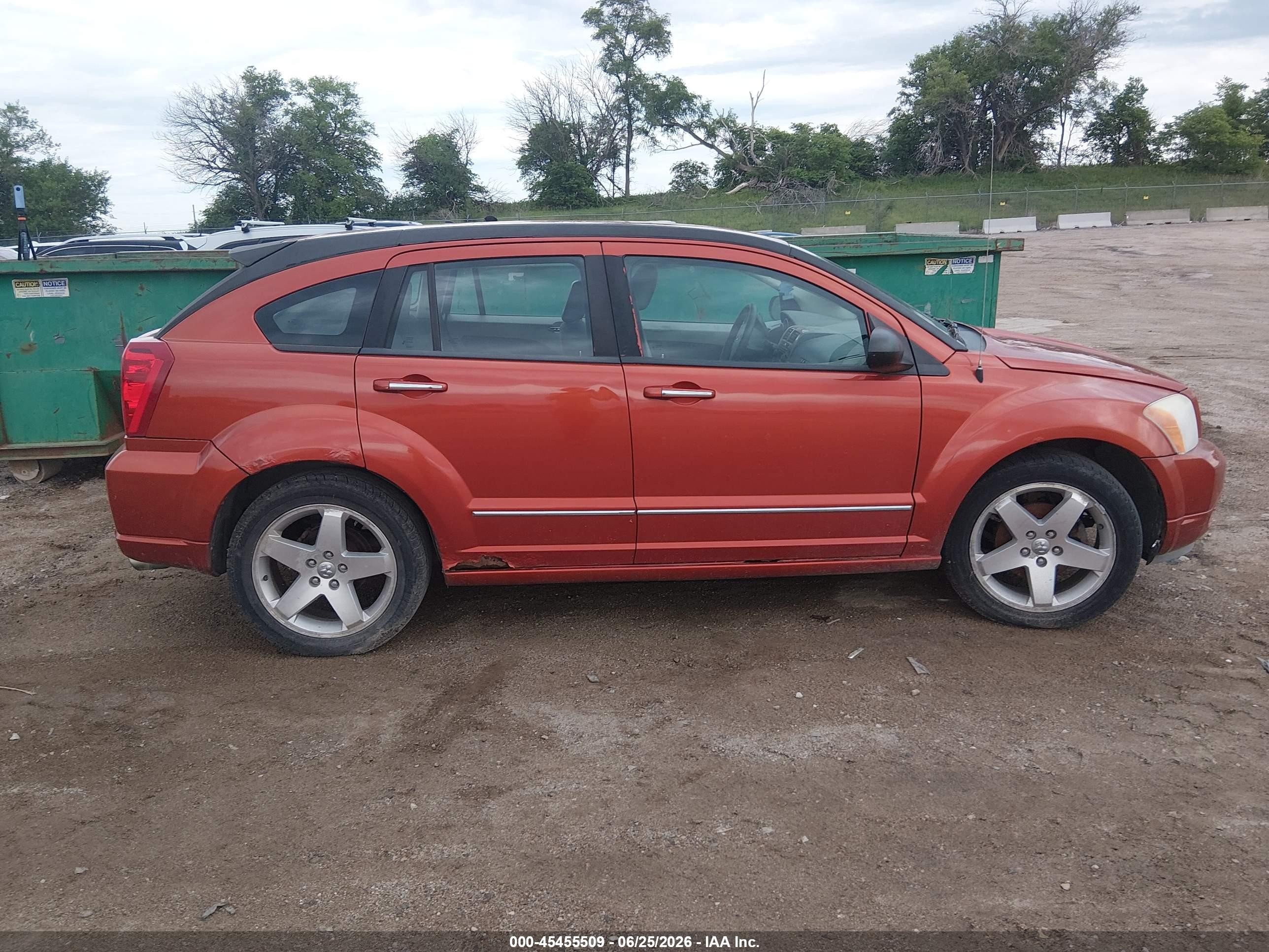 2007 Dodge Caliber R/t Orange vin: 1B3HE78KX7D351537