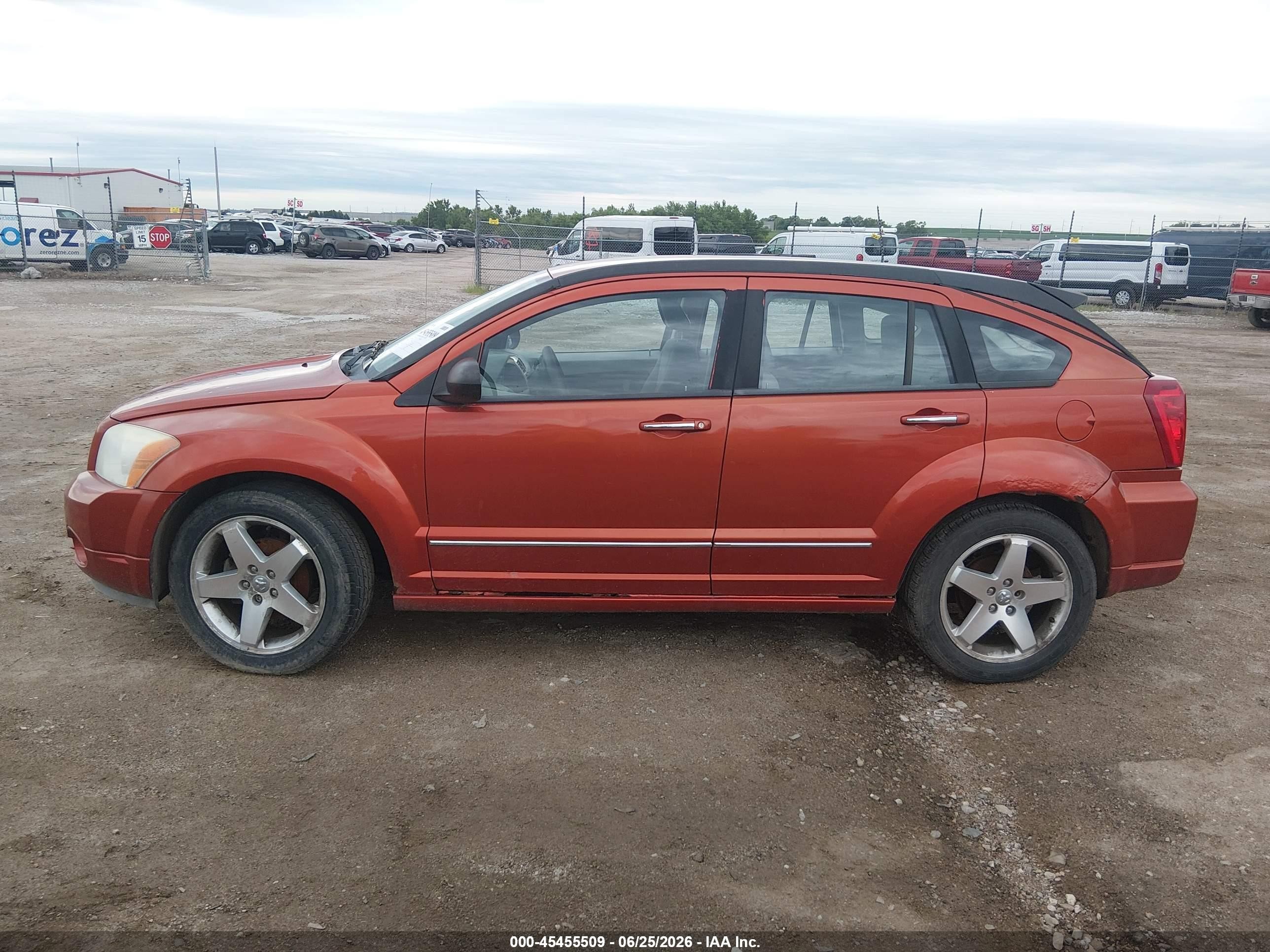 2007 Dodge Caliber R/t Orange vin: 1B3HE78KX7D351537
