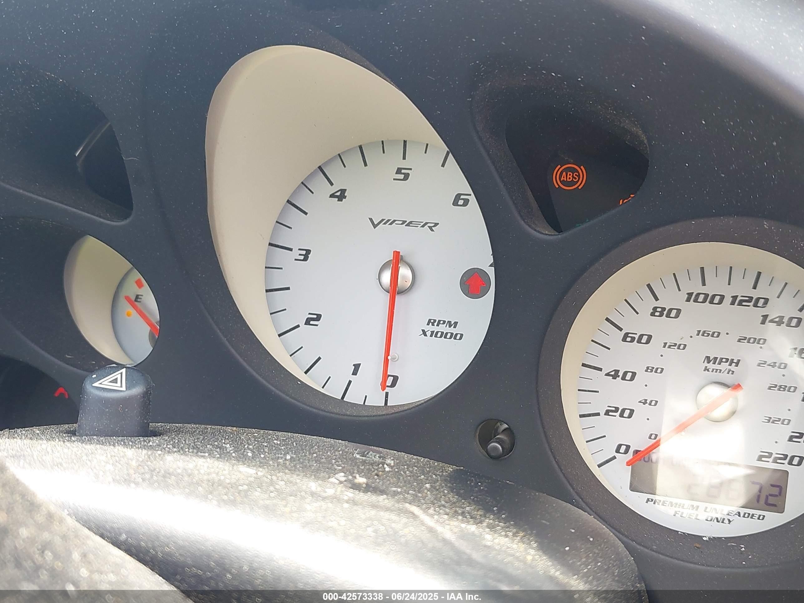 2003 Dodge Viper Srt10 Silver vin: 1B3JR65Z73V501397