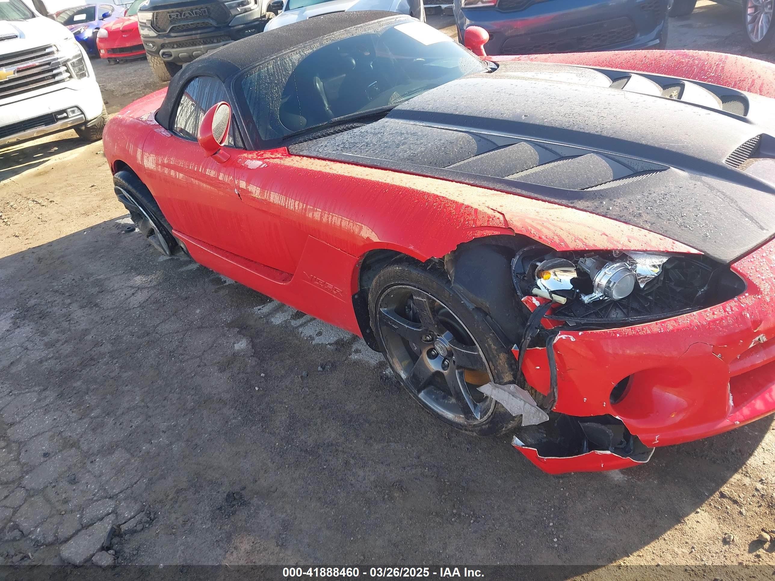 2003 Dodge Viper Srt10 Красный vin: 1B3JR65Z93V501076