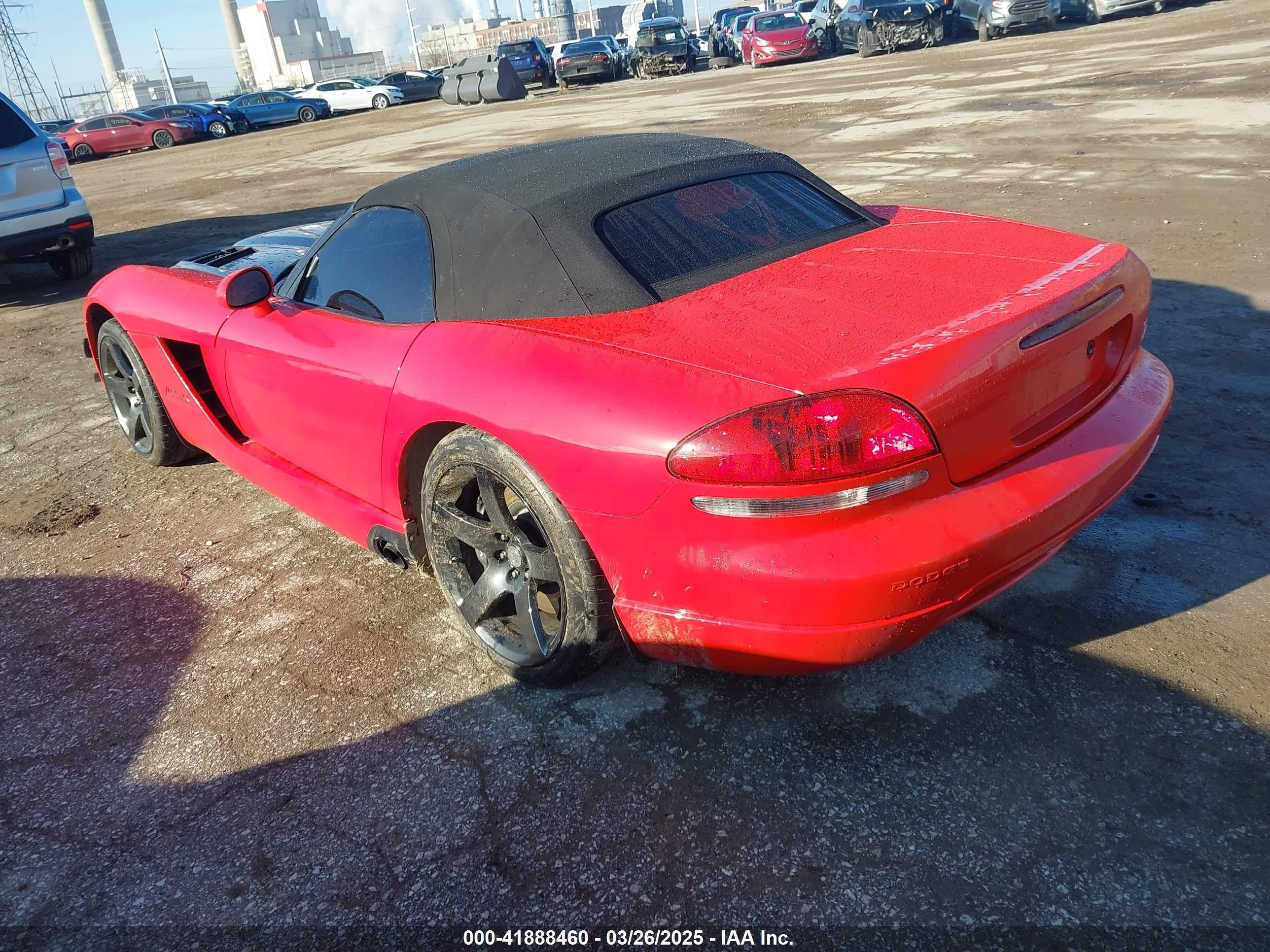 2003 Dodge Viper Srt10 Красный vin: 1B3JR65Z93V501076