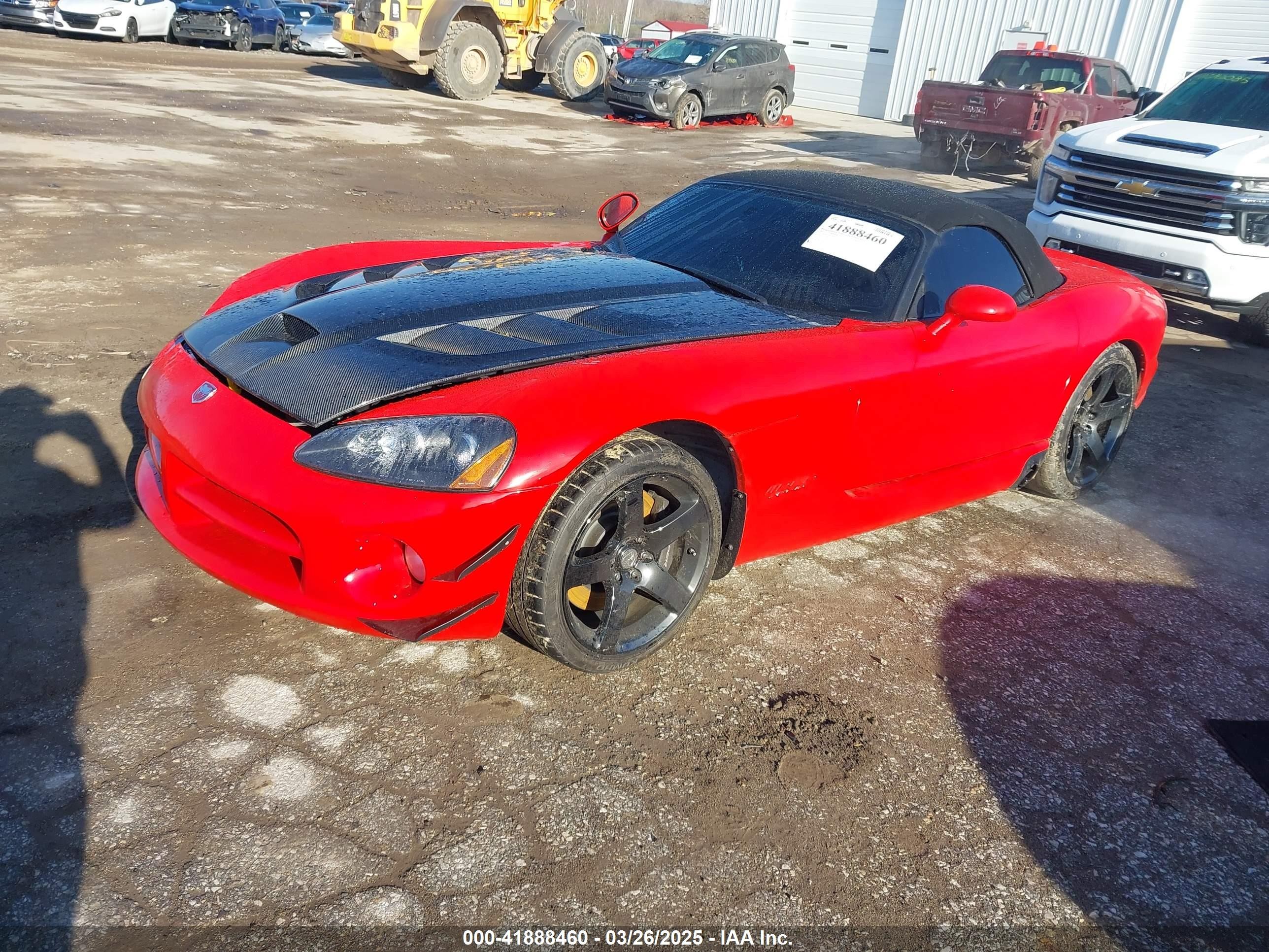 2003 Dodge Viper Srt10 Красный vin: 1B3JR65Z93V501076