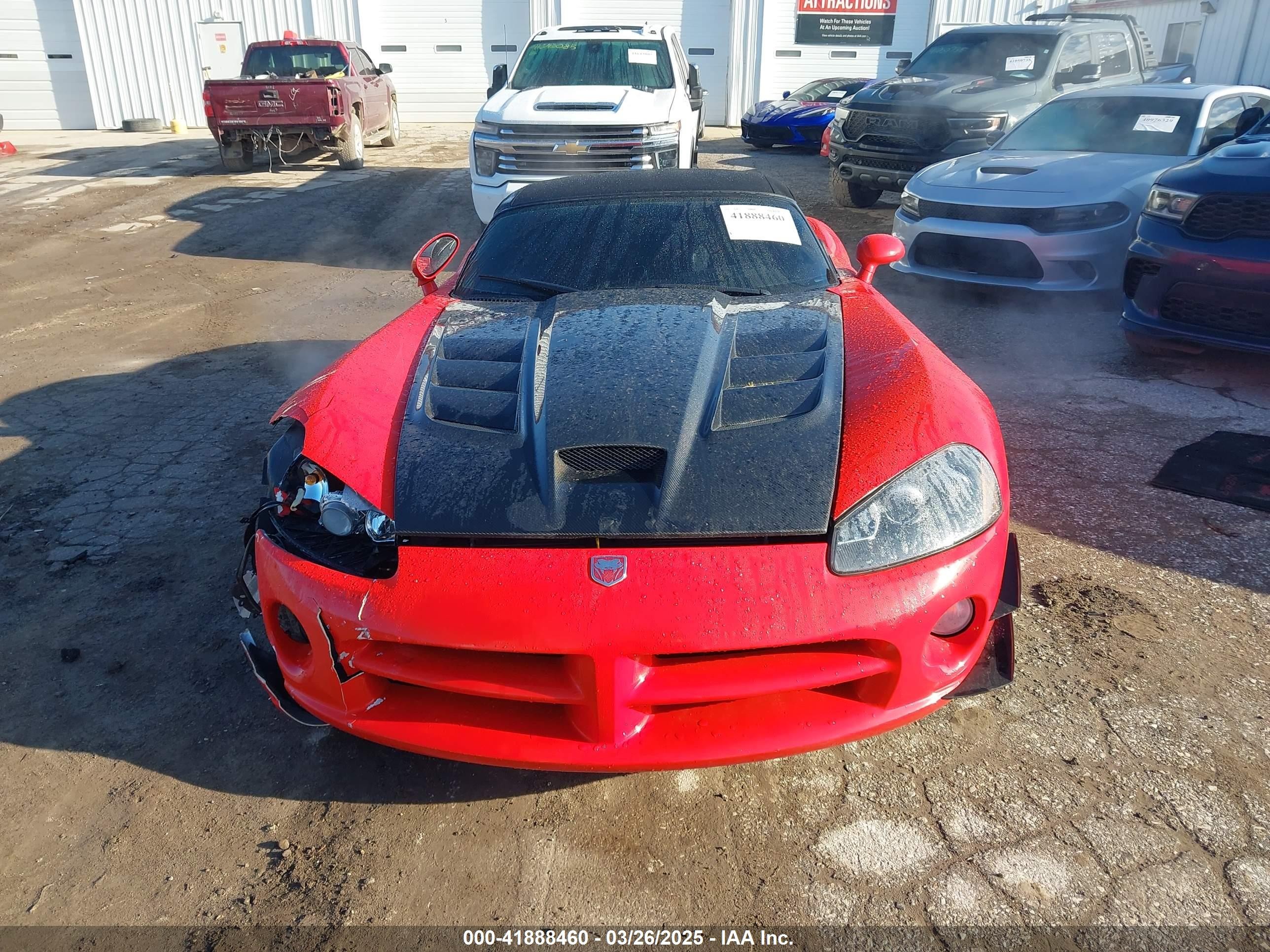 2003 Dodge Viper Srt10 Красный vin: 1B3JR65Z93V501076