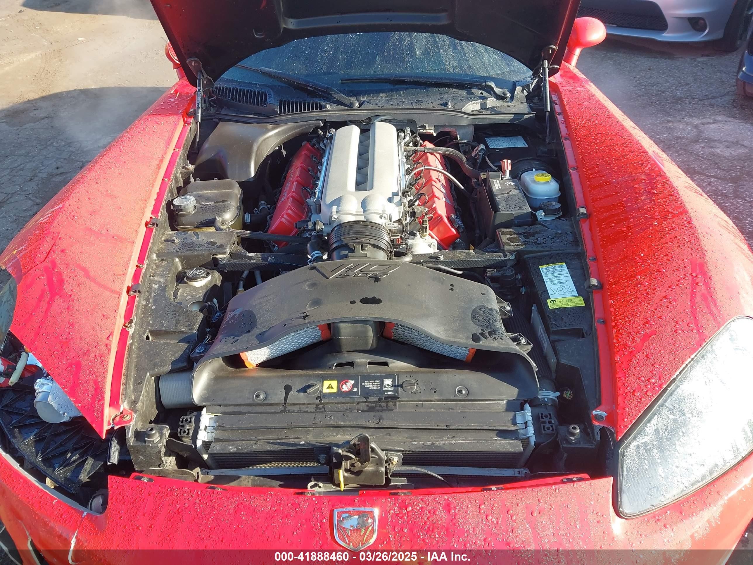 2003 Dodge Viper Srt10 Красный vin: 1B3JR65Z93V501076