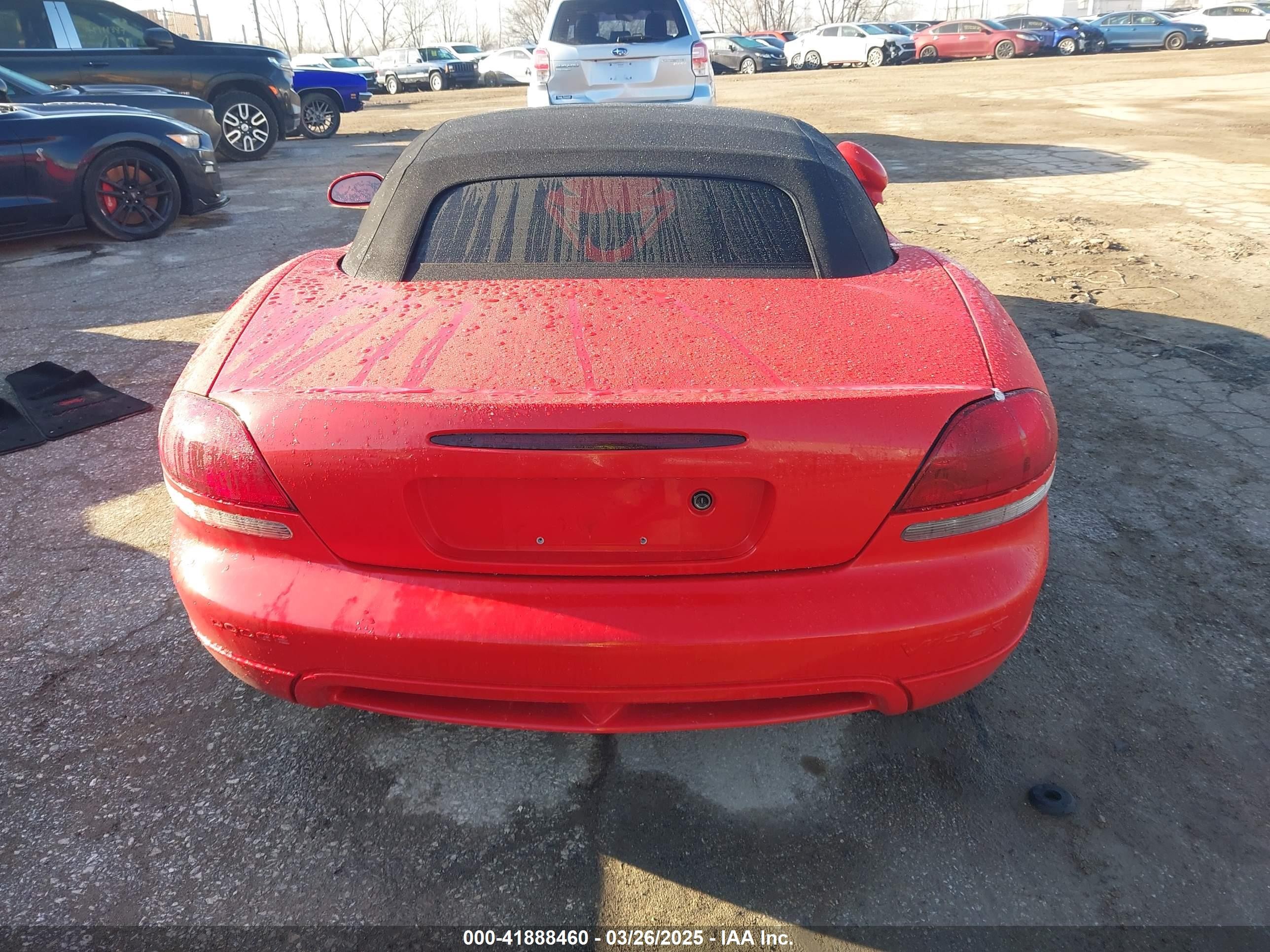 2003 Dodge Viper Srt10 Красный vin: 1B3JR65Z93V501076