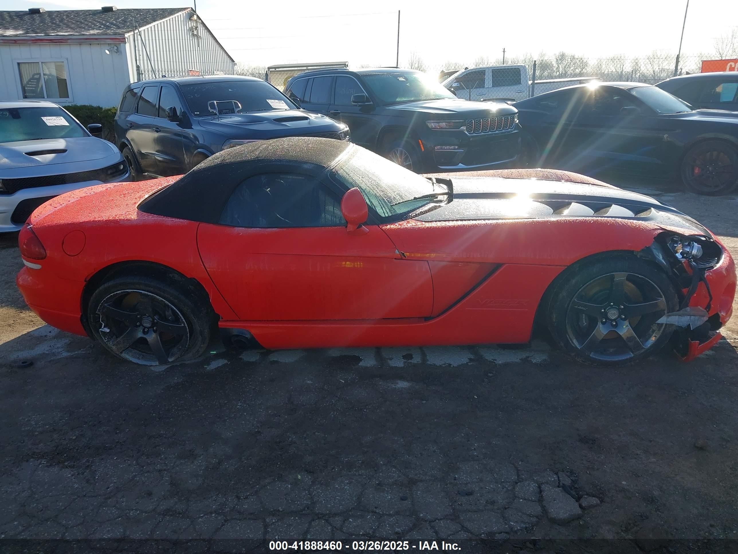 2003 Dodge Viper Srt10 Красный vin: 1B3JR65Z93V501076