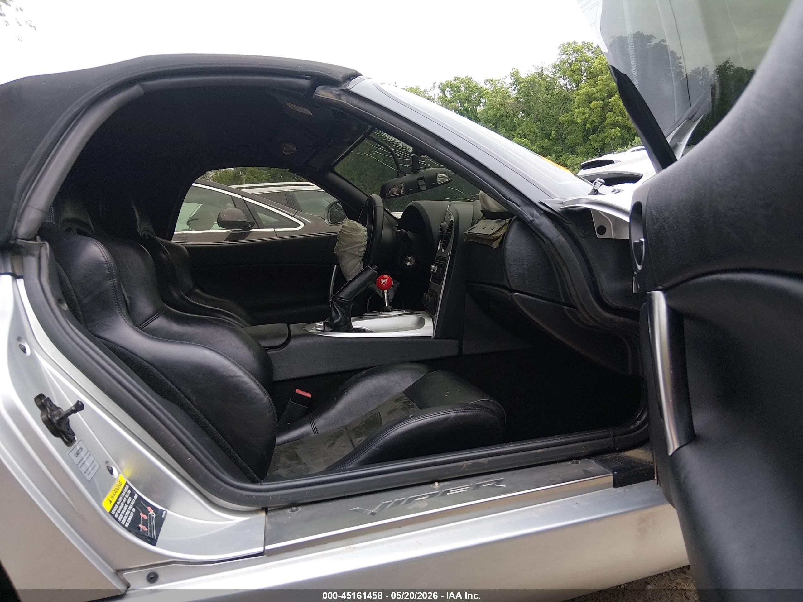 2004 Dodge Viper Srt10 Silver vin: 1B3JZ65Z64V100117