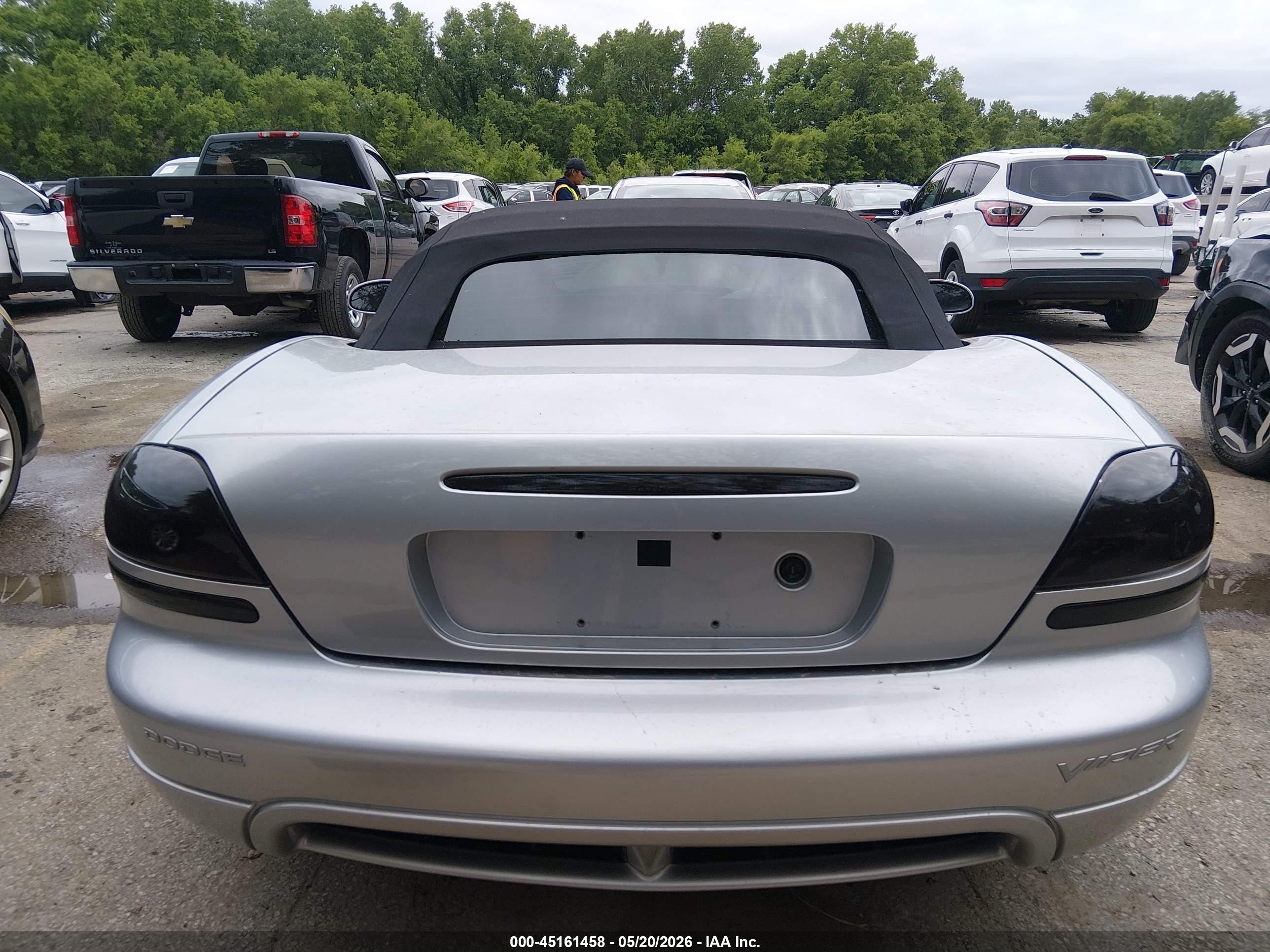 2004 Dodge Viper Srt10 Silver vin: 1B3JZ65Z64V100117