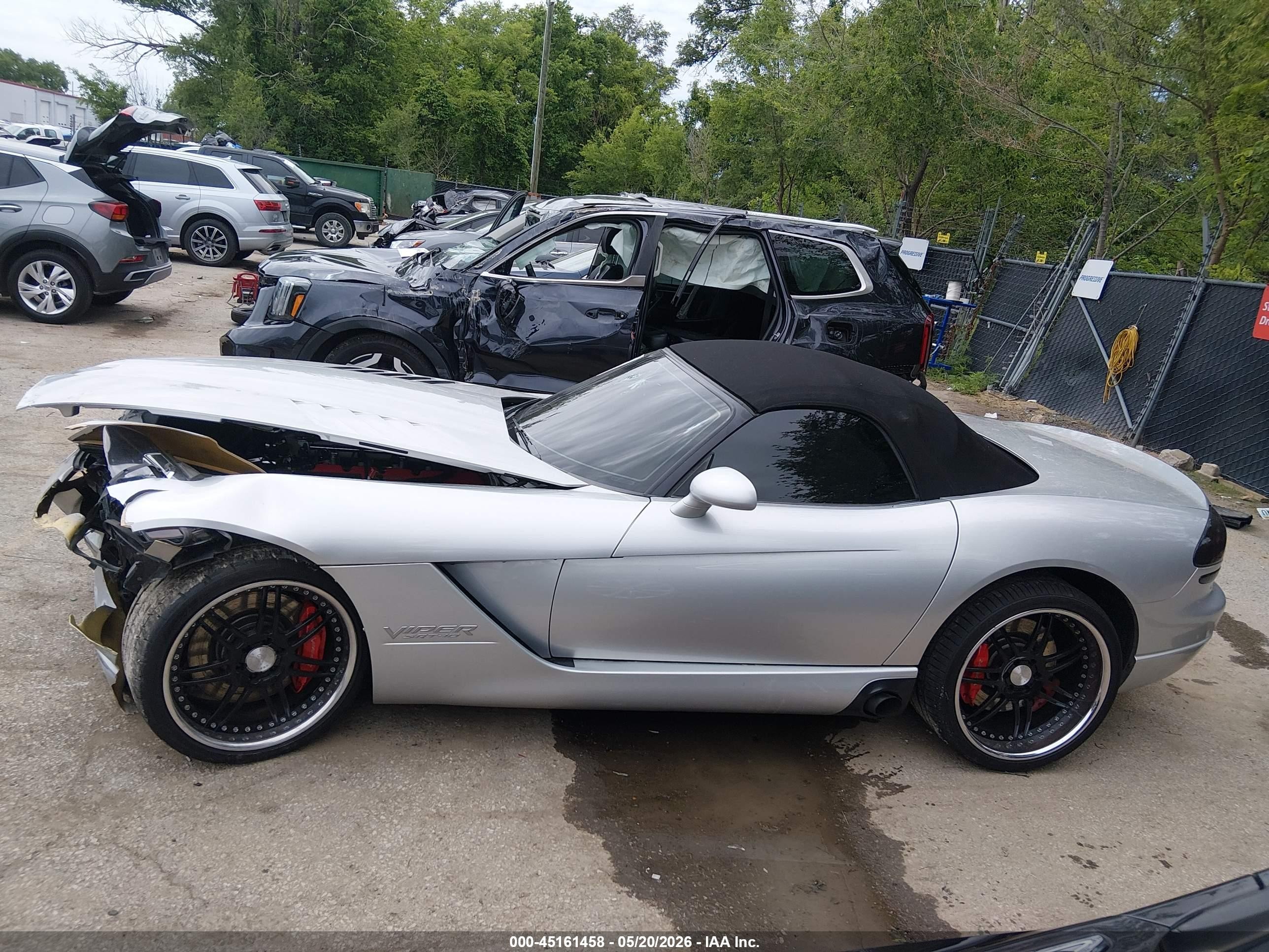 2004 Dodge Viper Srt10 Silver vin: 1B3JZ65Z64V100117