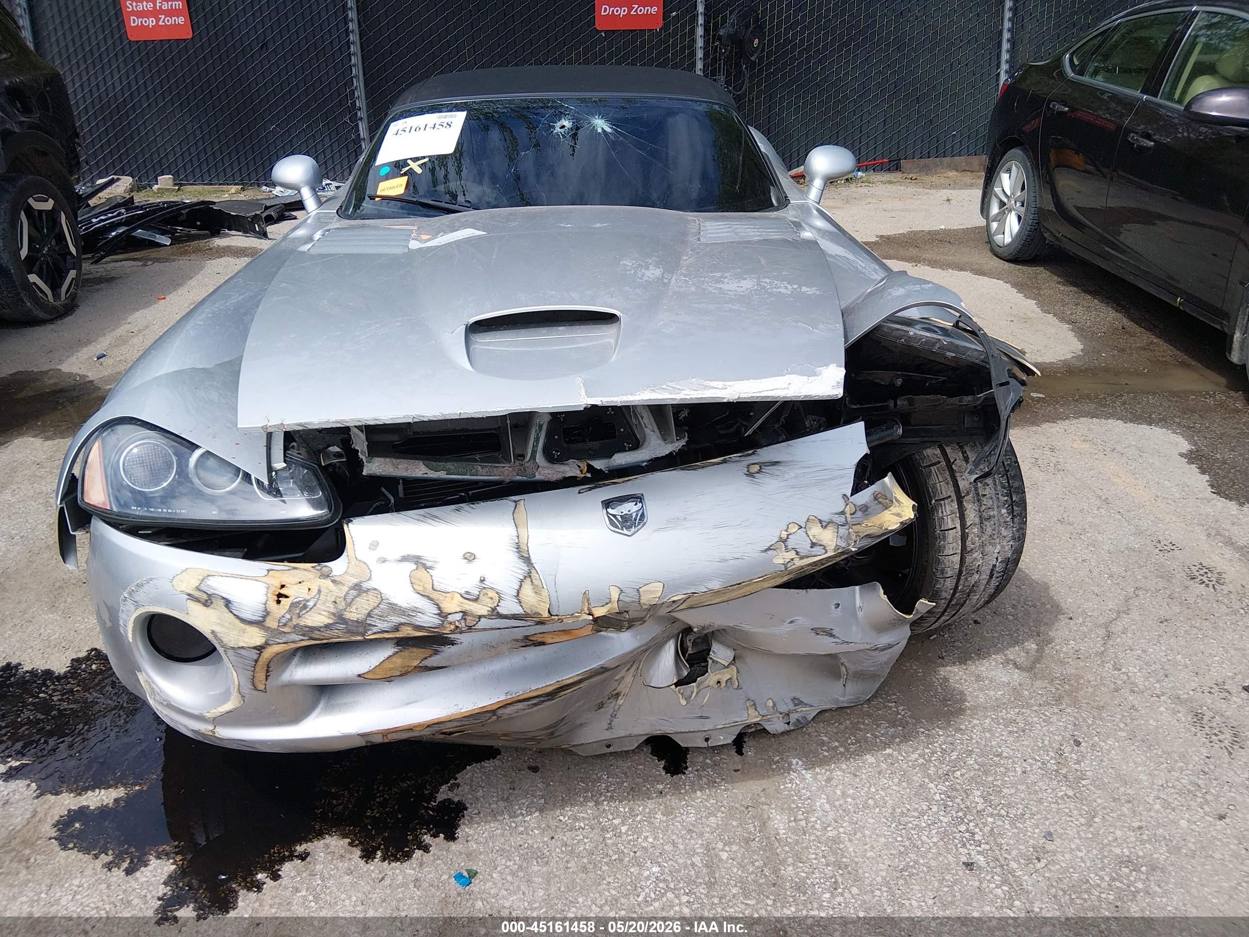 2004 Dodge Viper Srt10 Silver vin: 1B3JZ65Z64V100117