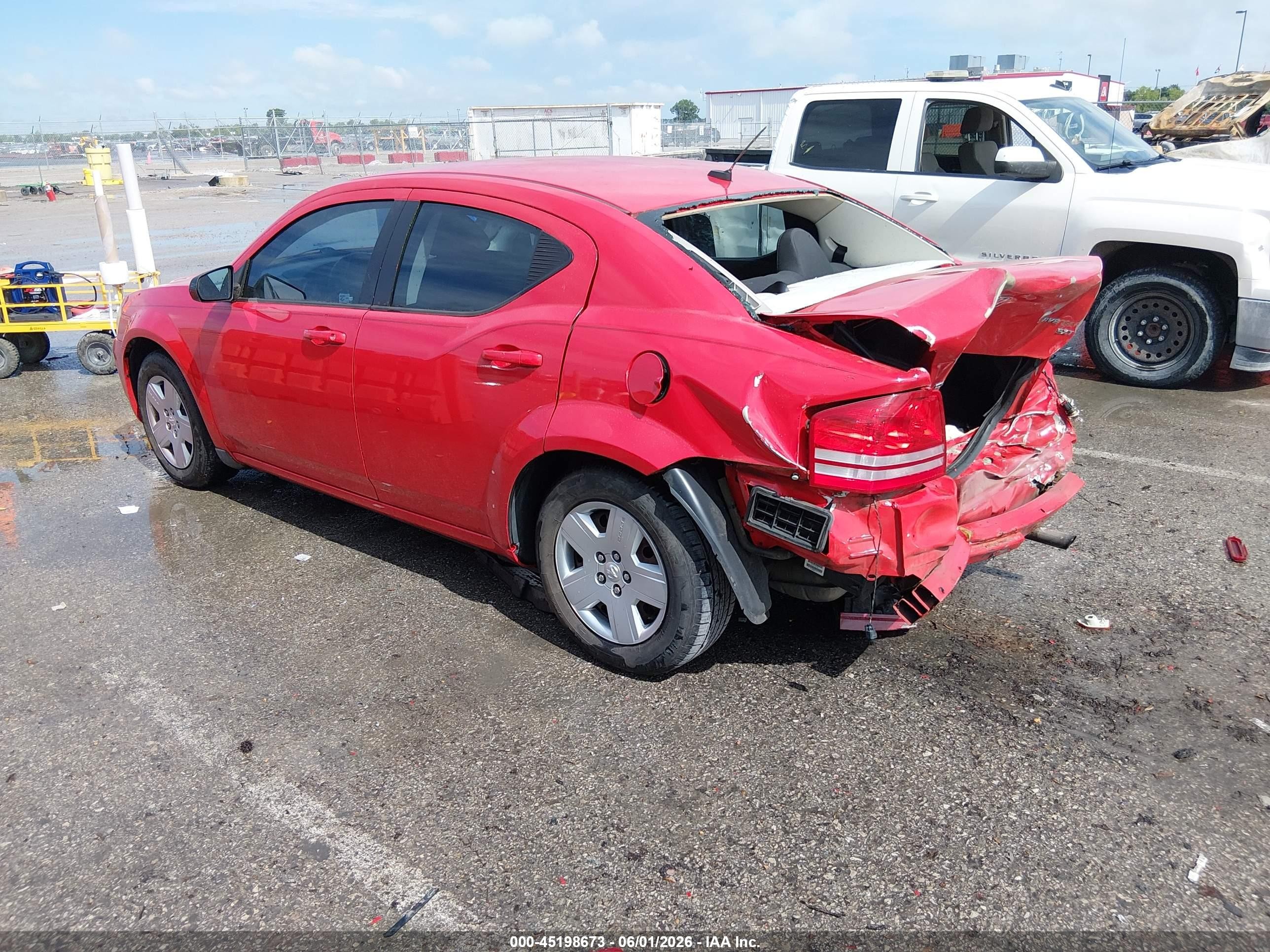 2009 Dodge Avenger Se/sxt Red vin: 1B3LC46B39N562626