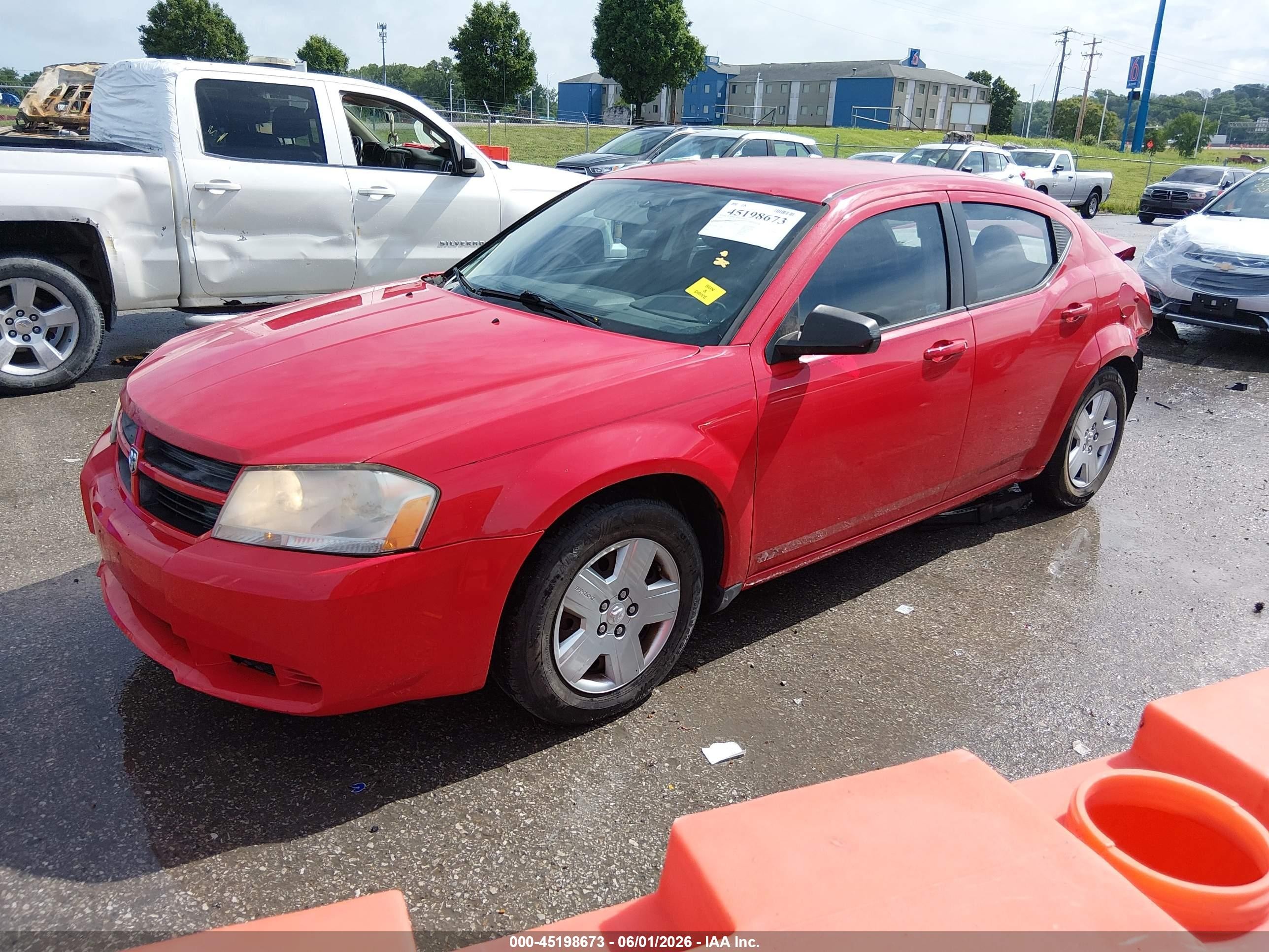 2009 Dodge Avenger Se/sxt Red vin: 1B3LC46B39N562626