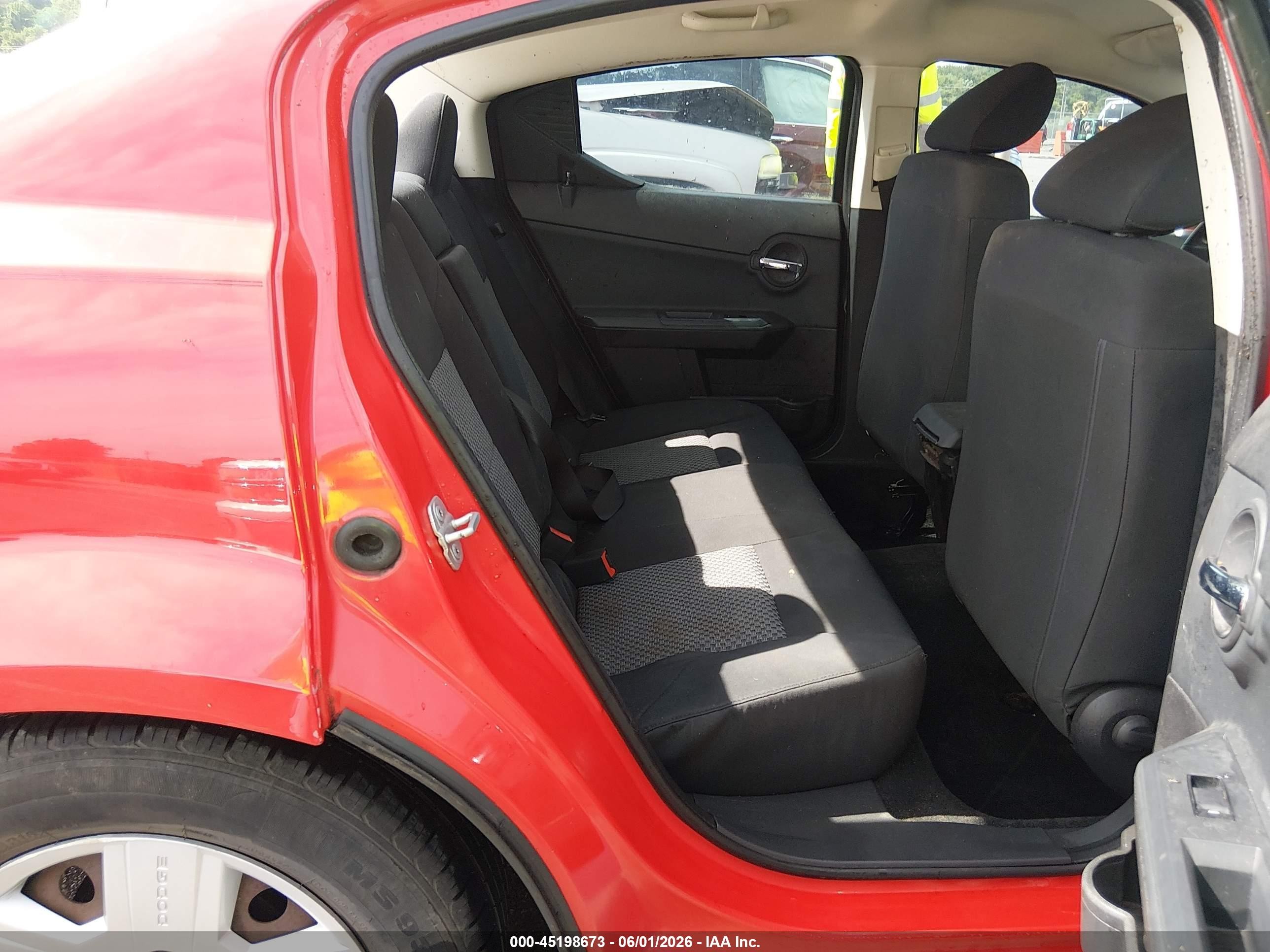 2009 Dodge Avenger Se/sxt Red vin: 1B3LC46B39N562626
