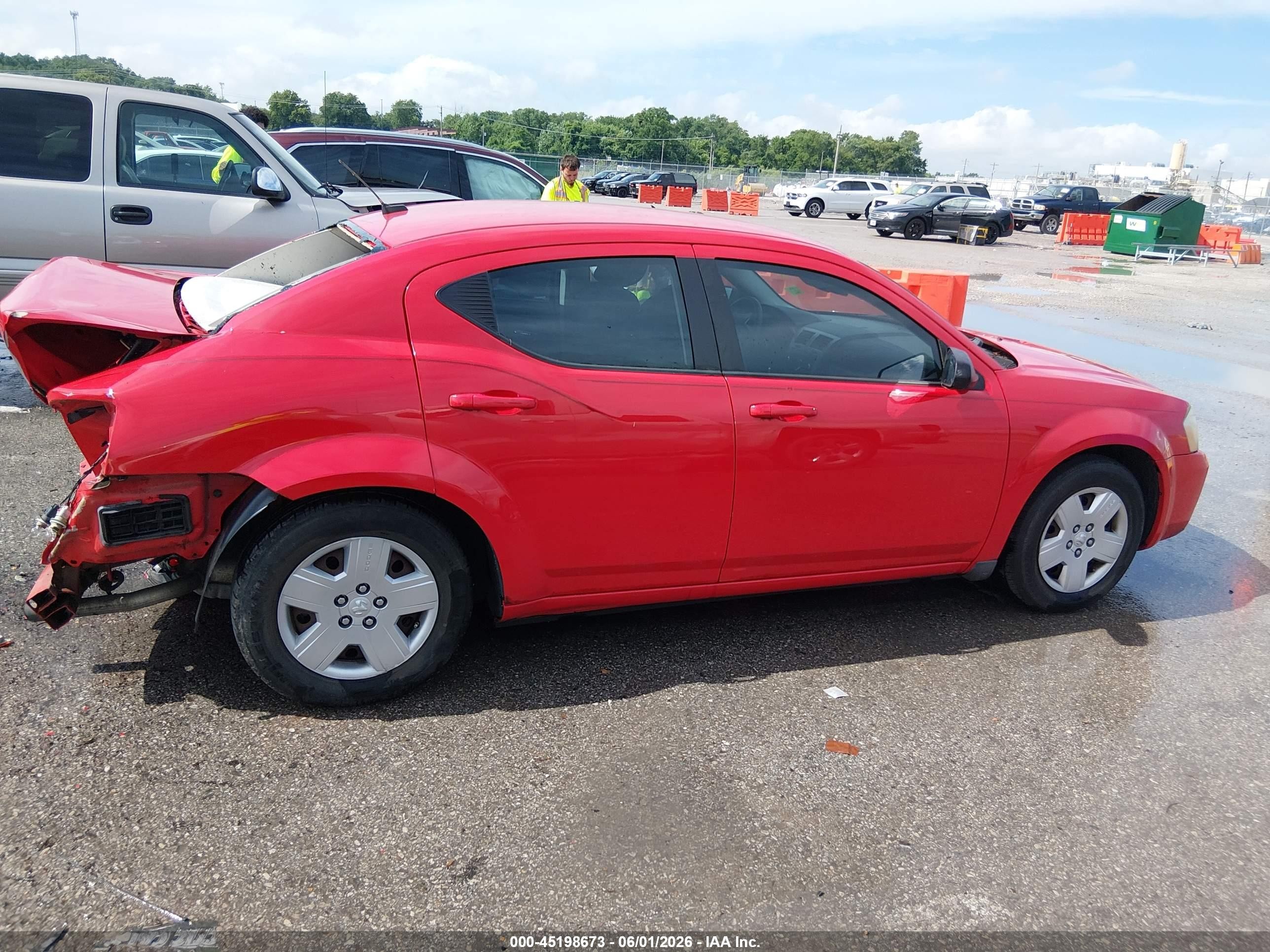 2009 Dodge Avenger Se/sxt Red vin: 1B3LC46B39N562626