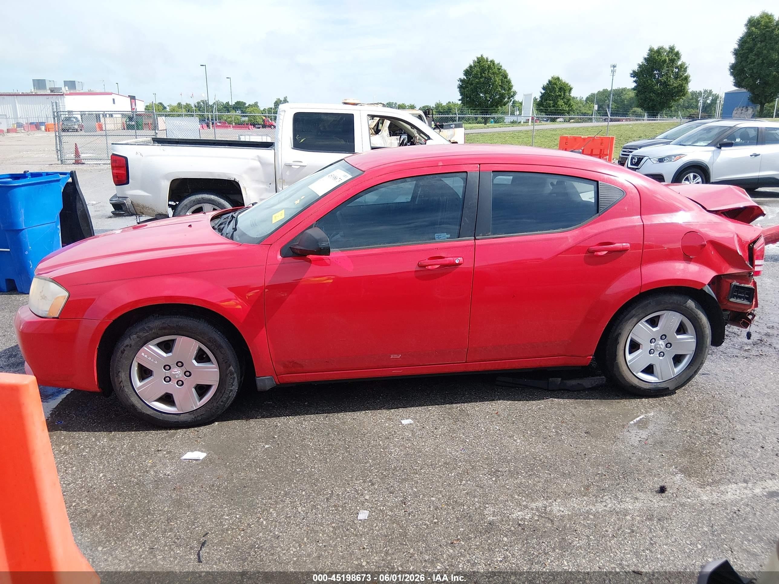 2009 Dodge Avenger Se/sxt Red vin: 1B3LC46B39N562626