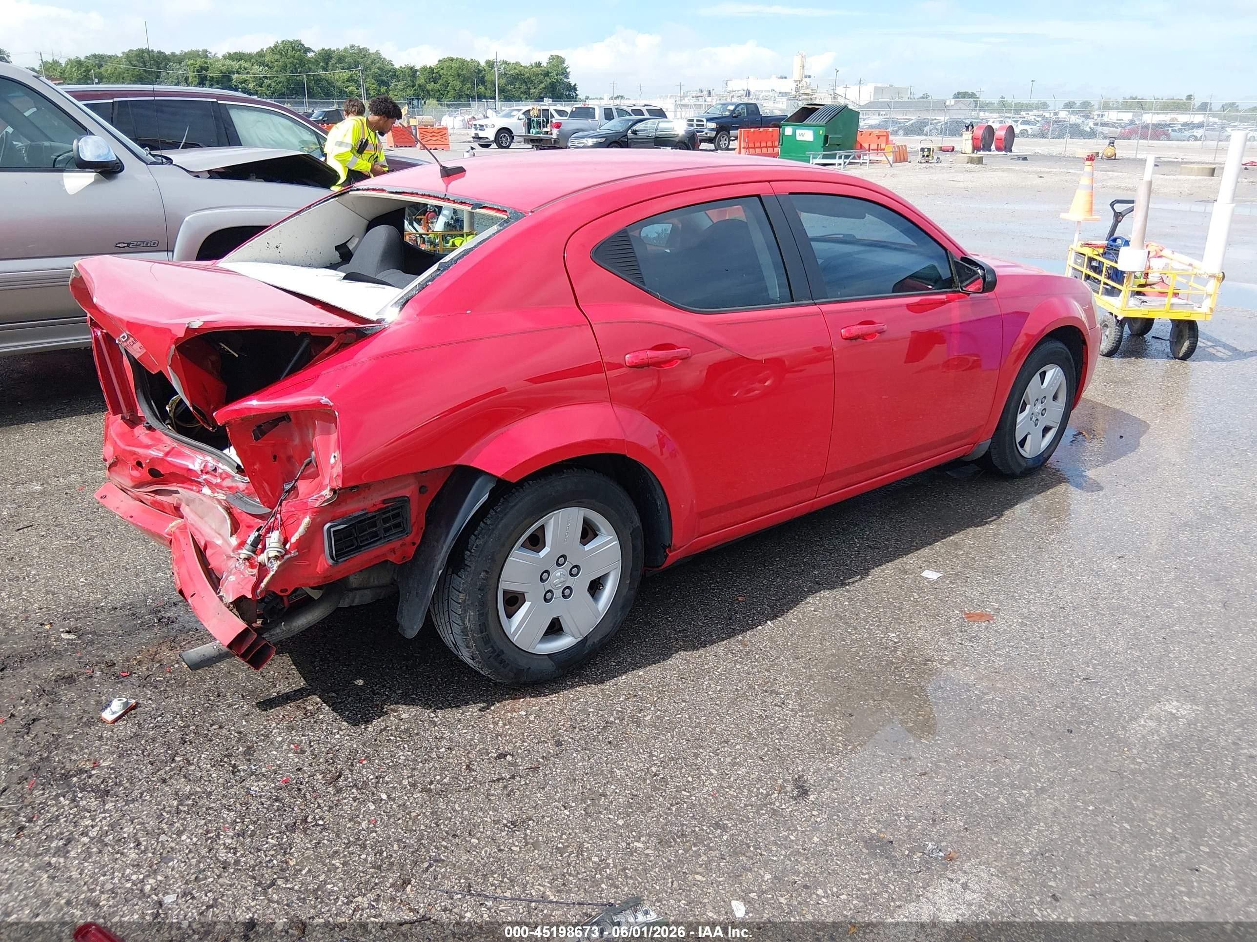 2009 Dodge Avenger Se/sxt Red vin: 1B3LC46B39N562626
