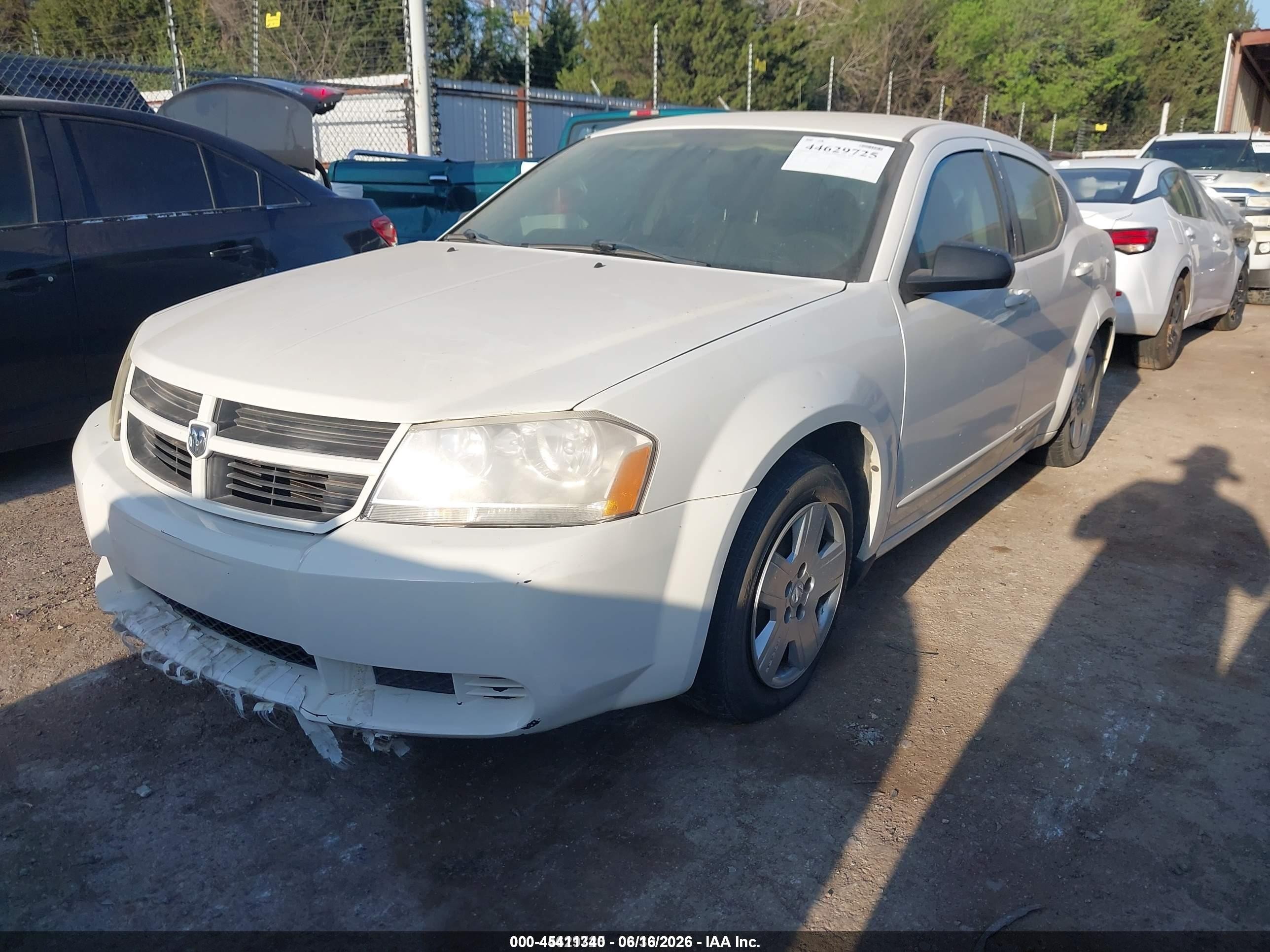 2009 Dodge Avenger Se/sxt White vin: 1B3LC46B49N518926