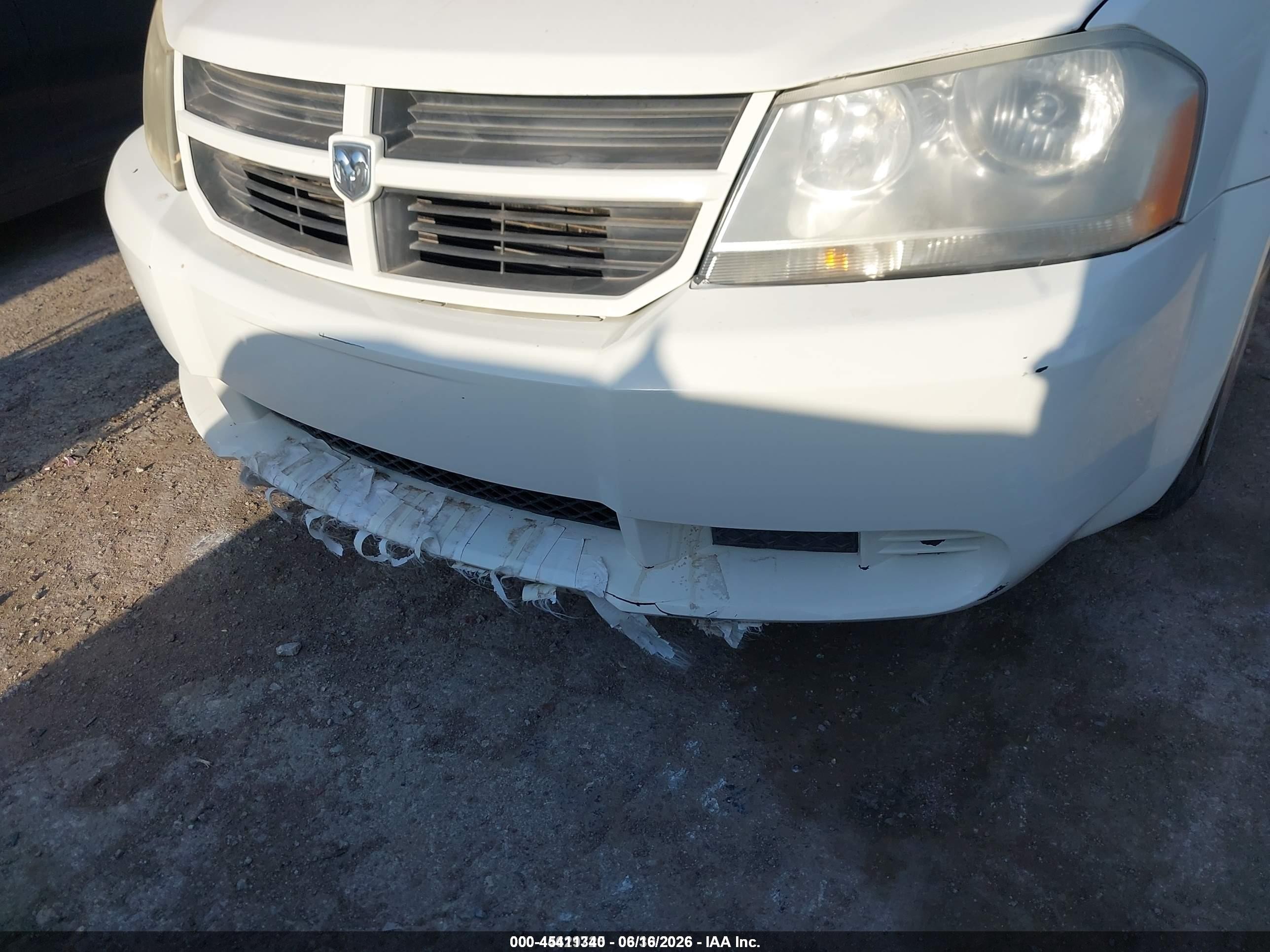 2009 Dodge Avenger Se/sxt White vin: 1B3LC46B49N518926