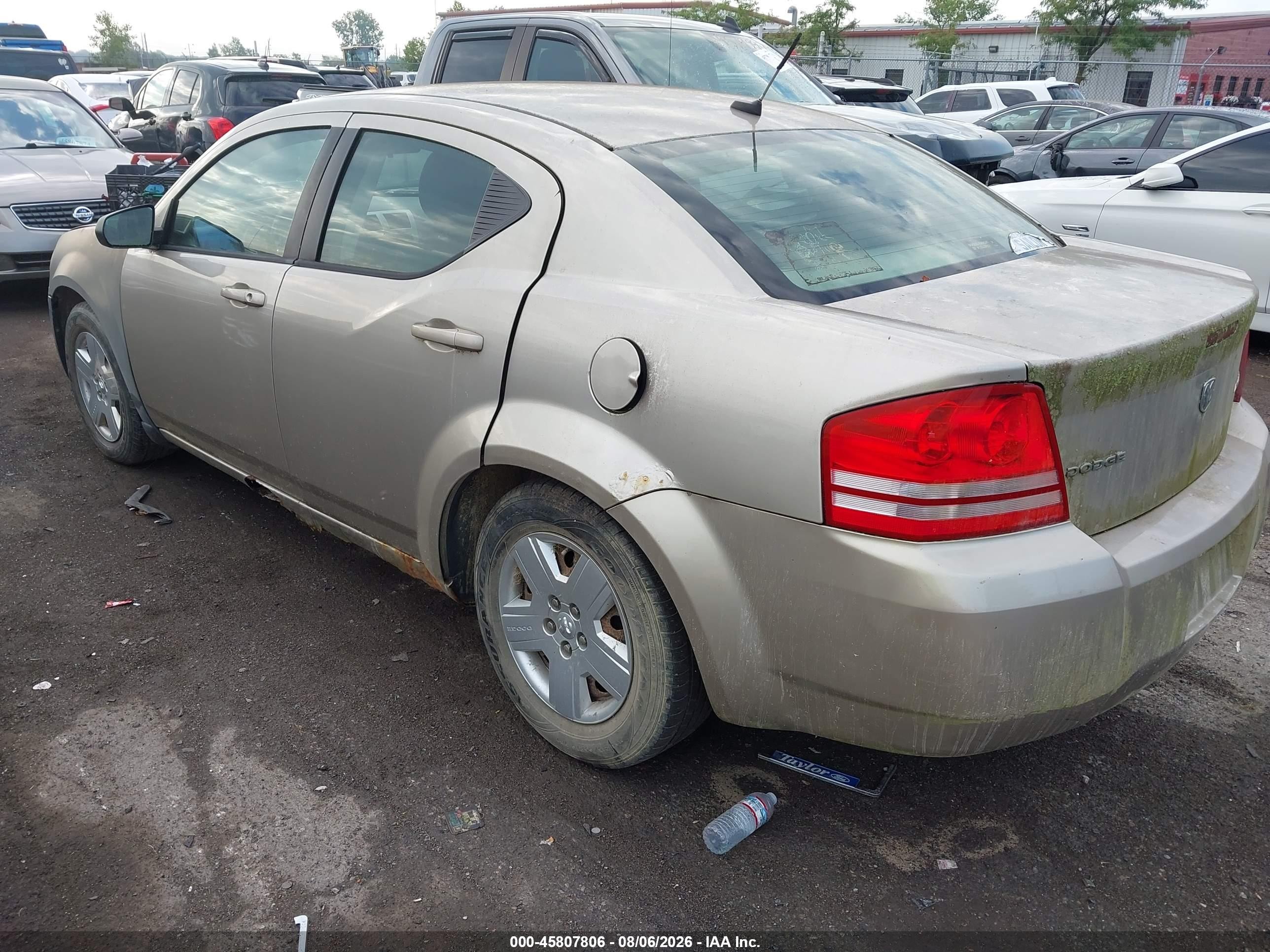 2009 Dodge Avenger Se/sxt Champagne vin: 1B3LC46B69N528230