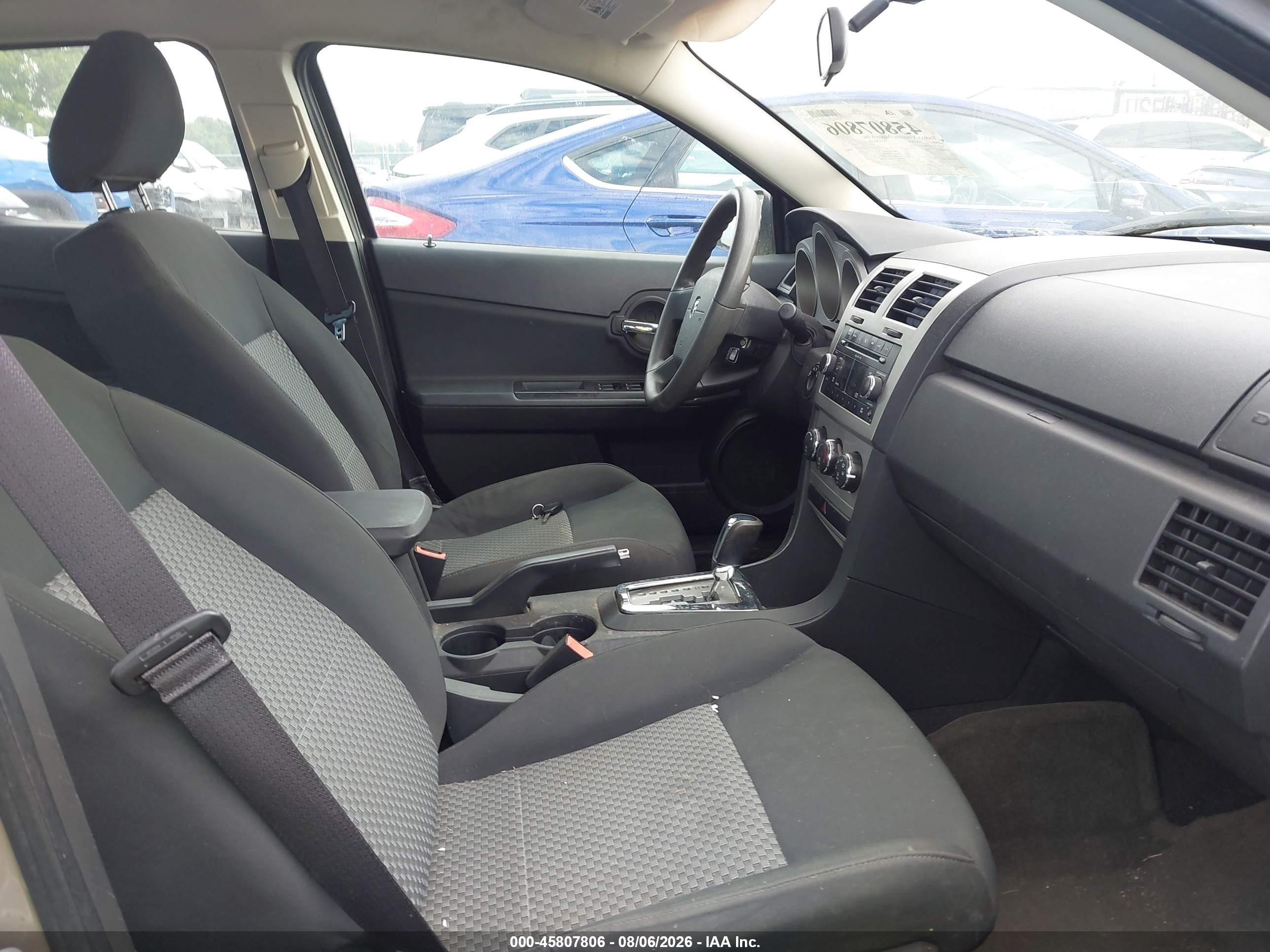 2009 Dodge Avenger Se/sxt Champagne vin: 1B3LC46B69N528230